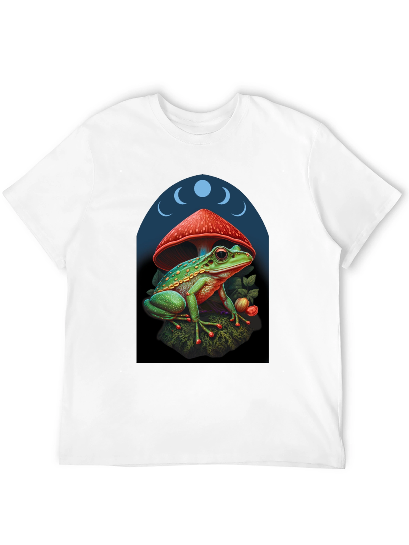 Frog Under Mushroom Graphic Tee