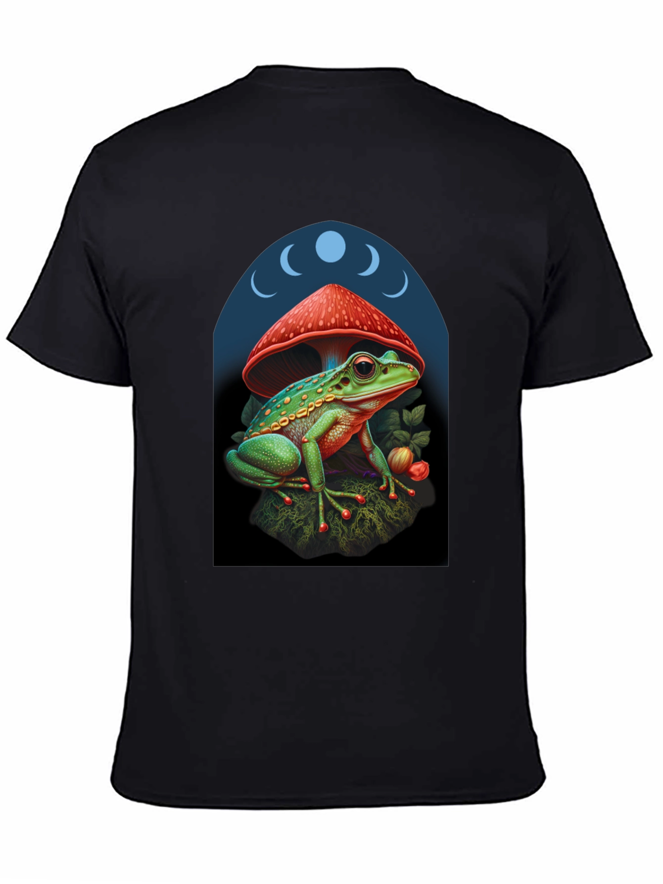 Frog Under Mushroom Graphic Tee