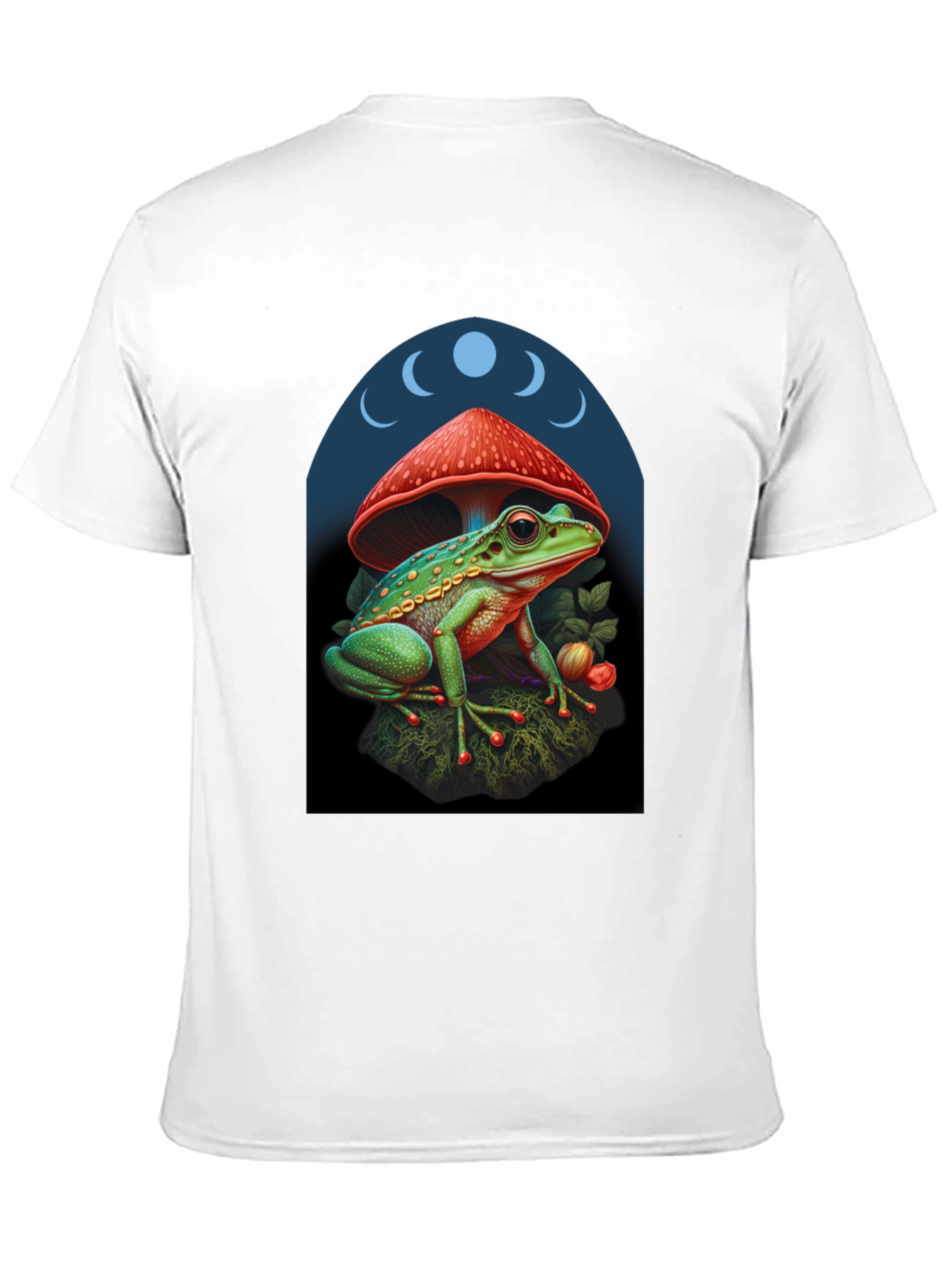 Frog Under Mushroom Graphic Tee