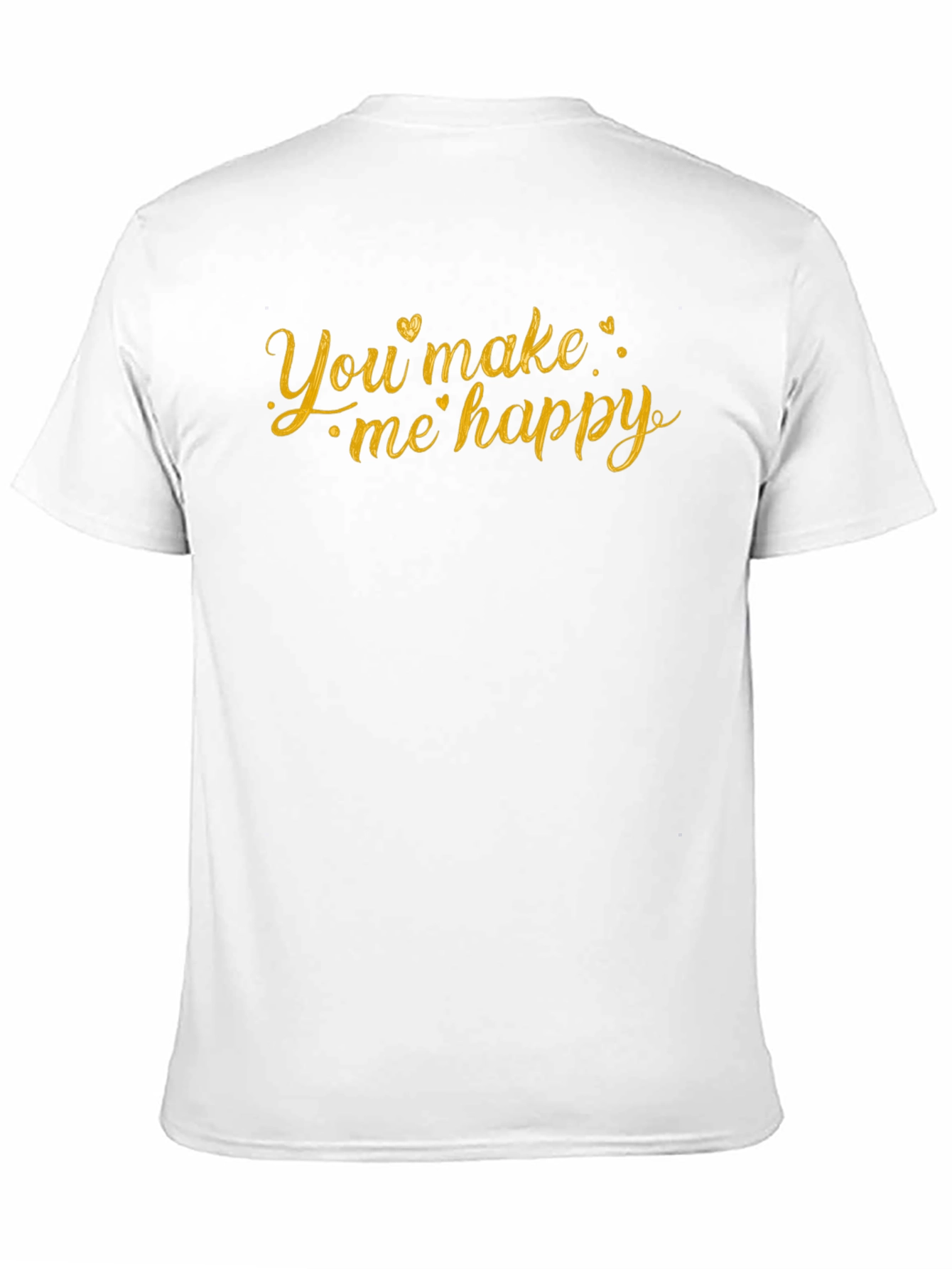 You Make Me Happy Graphic Tee - Black