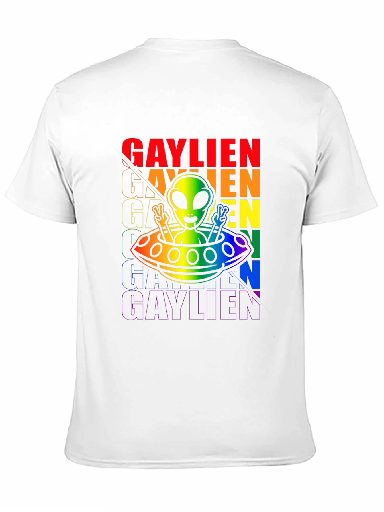 Gaylien Graphic Tee - Pride Alien T-Shirt