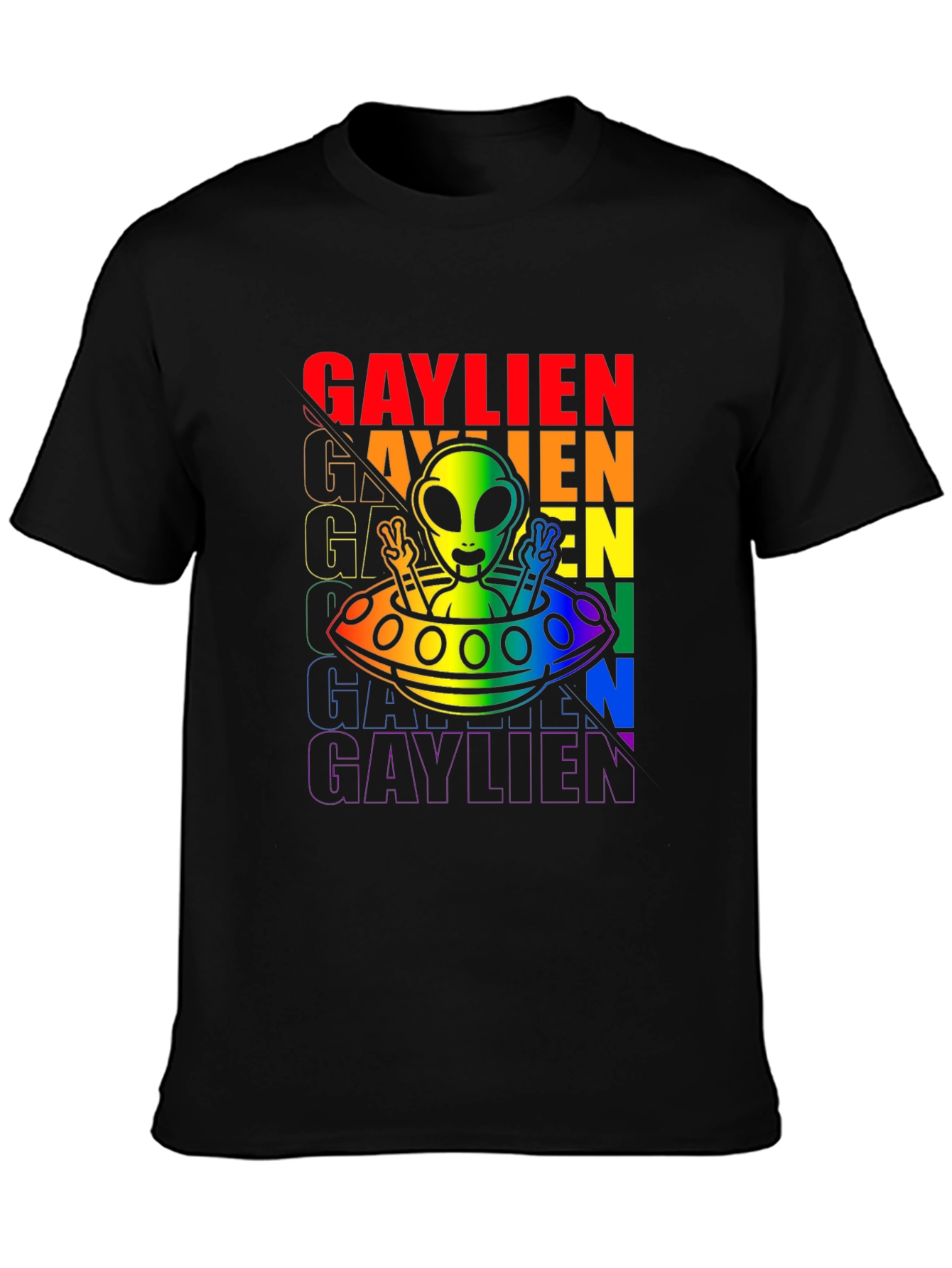 Gaylien Graphic Tee - Pride Alien T-Shirt