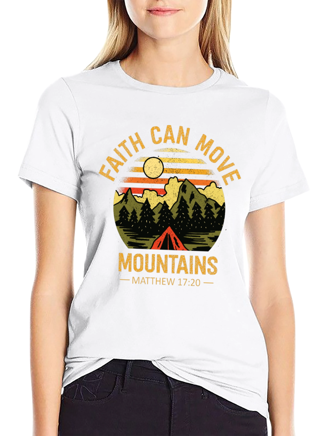 Faith Can Move Mountains Graphic T-Shirt
