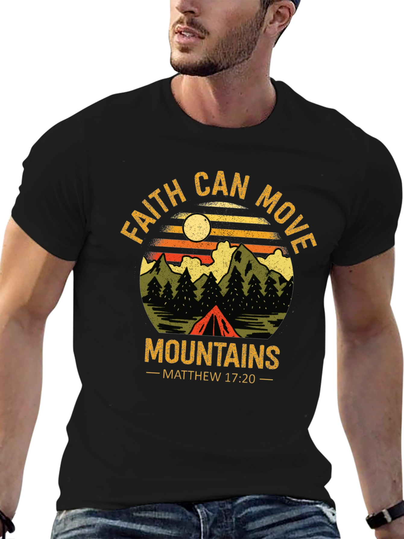 Faith Can Move Mountains Graphic T-Shirt
