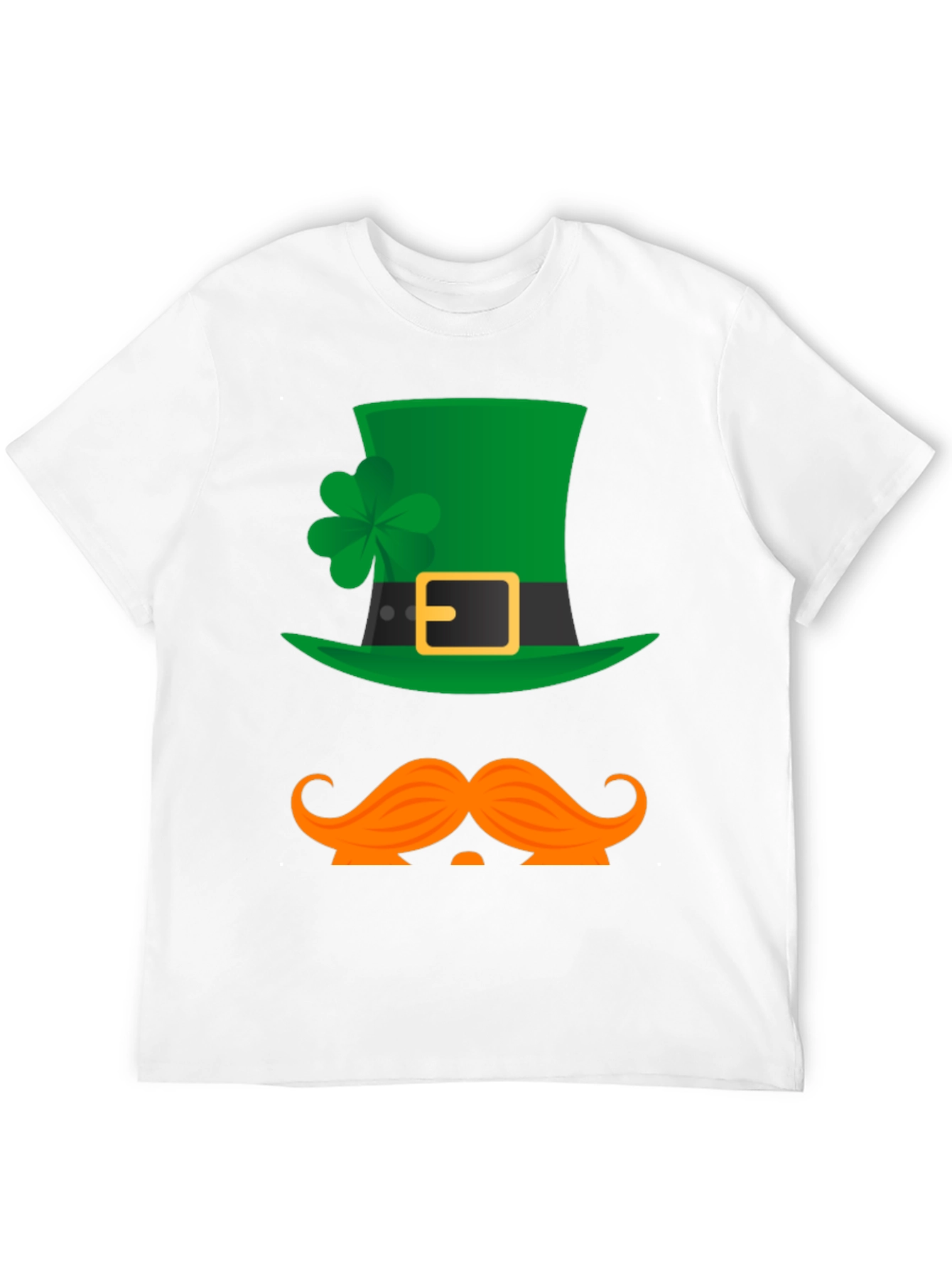 St Patricks Day Hat & Mustache Graphic Tee