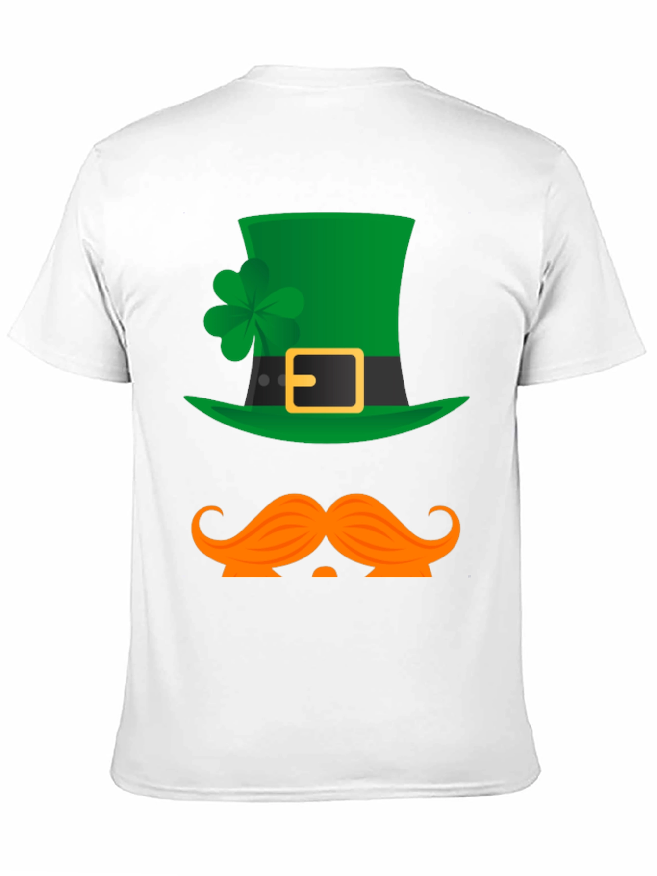 St Patricks Day Hat & Mustache Graphic Tee
