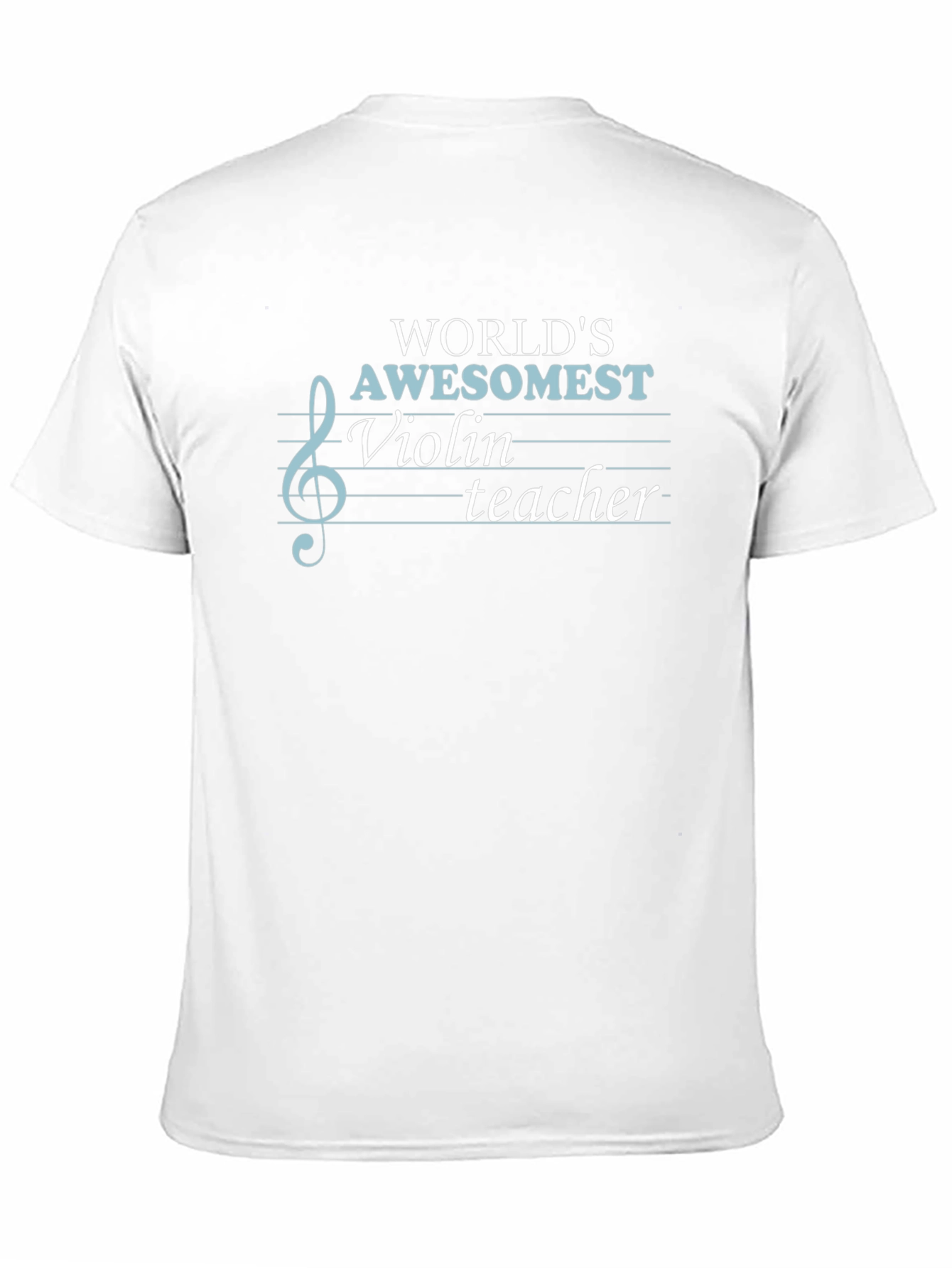 Worlds Awesomest Violin Teacher Black T-Shirt