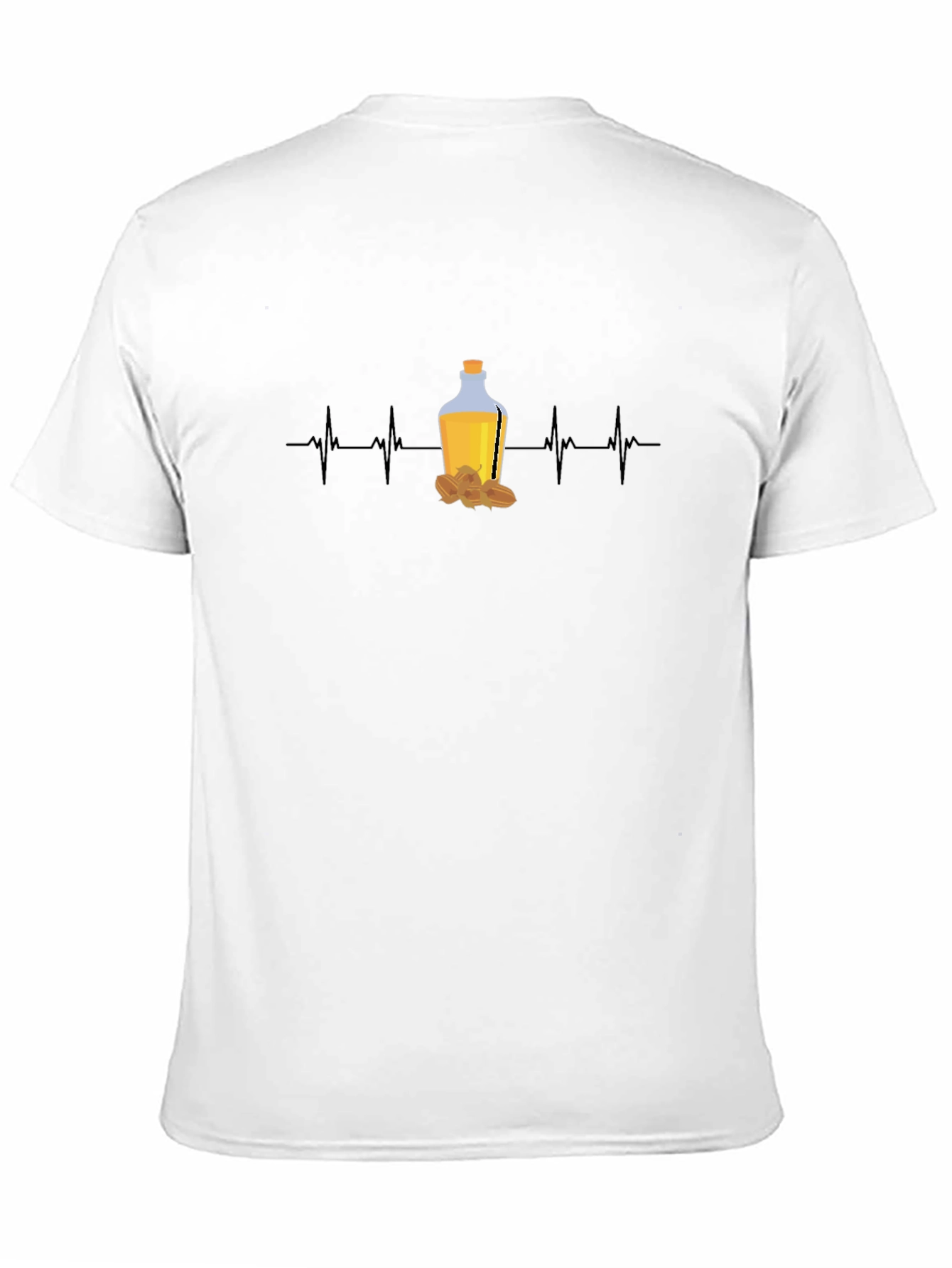 Almond Oil Lover T-Shirt - Healthy Heartbeat Design