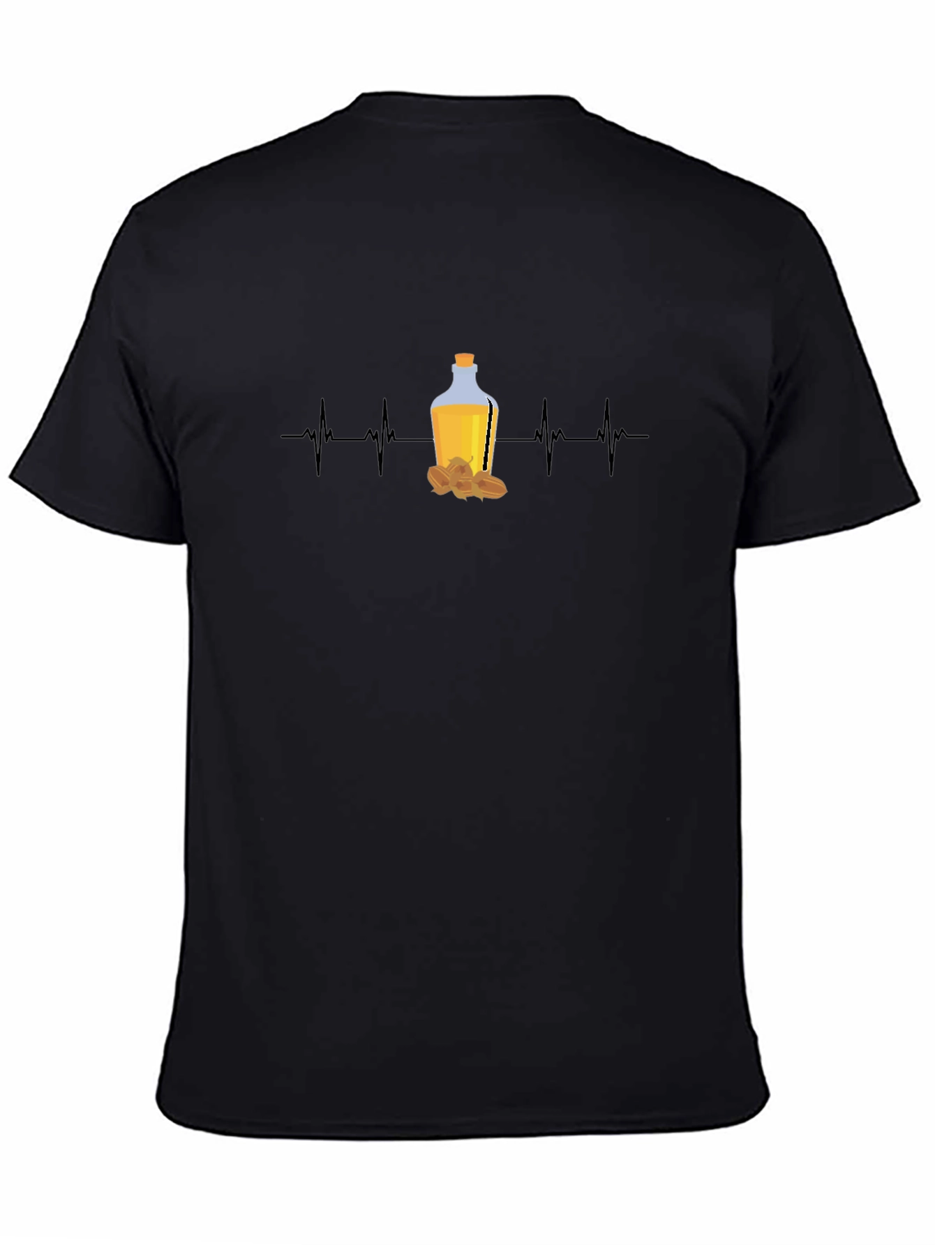 Almond Oil Lover T-Shirt - Healthy Heartbeat Design