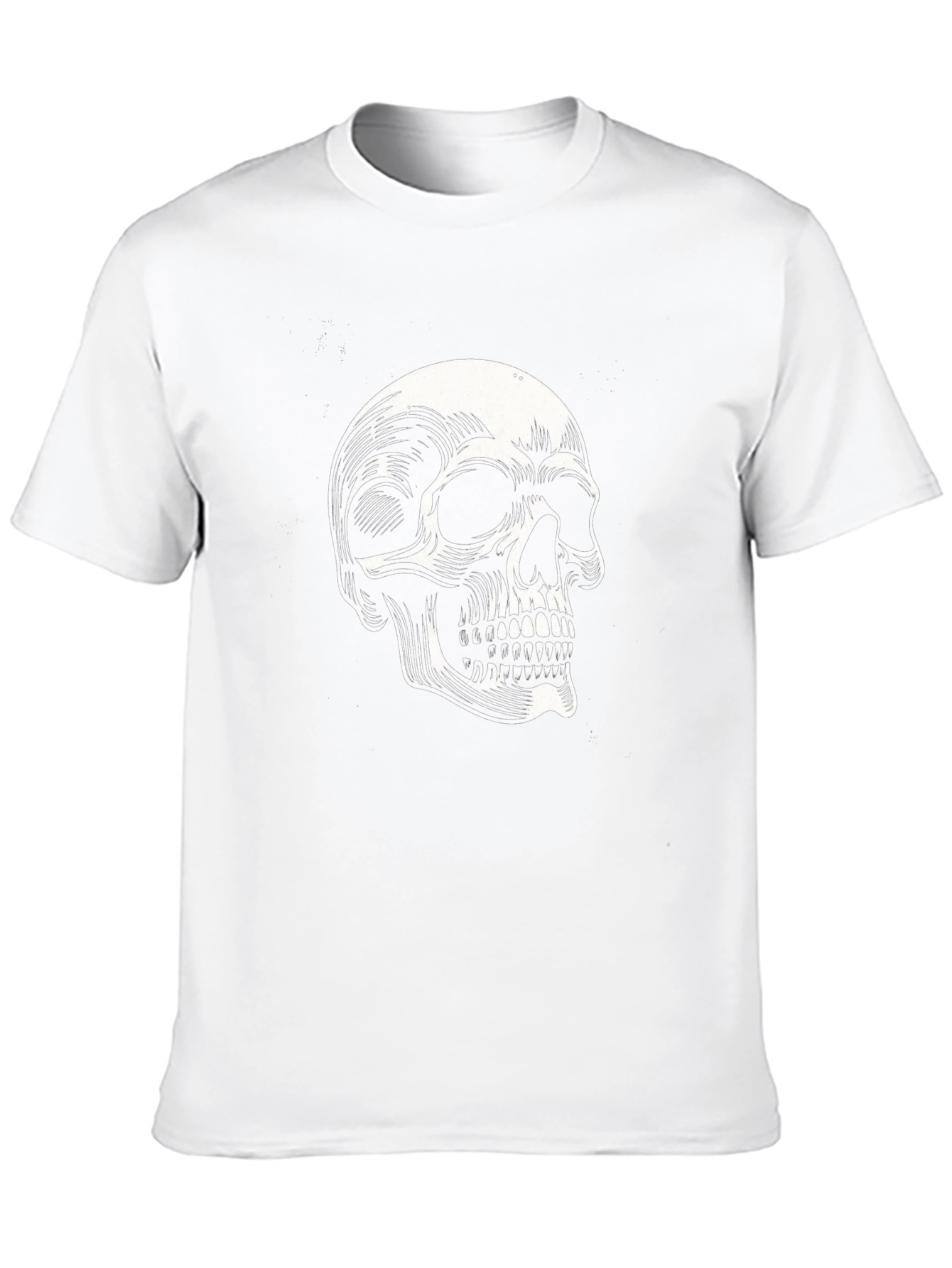 Skull Graphic Print Black T-Shirt - Edgy Style