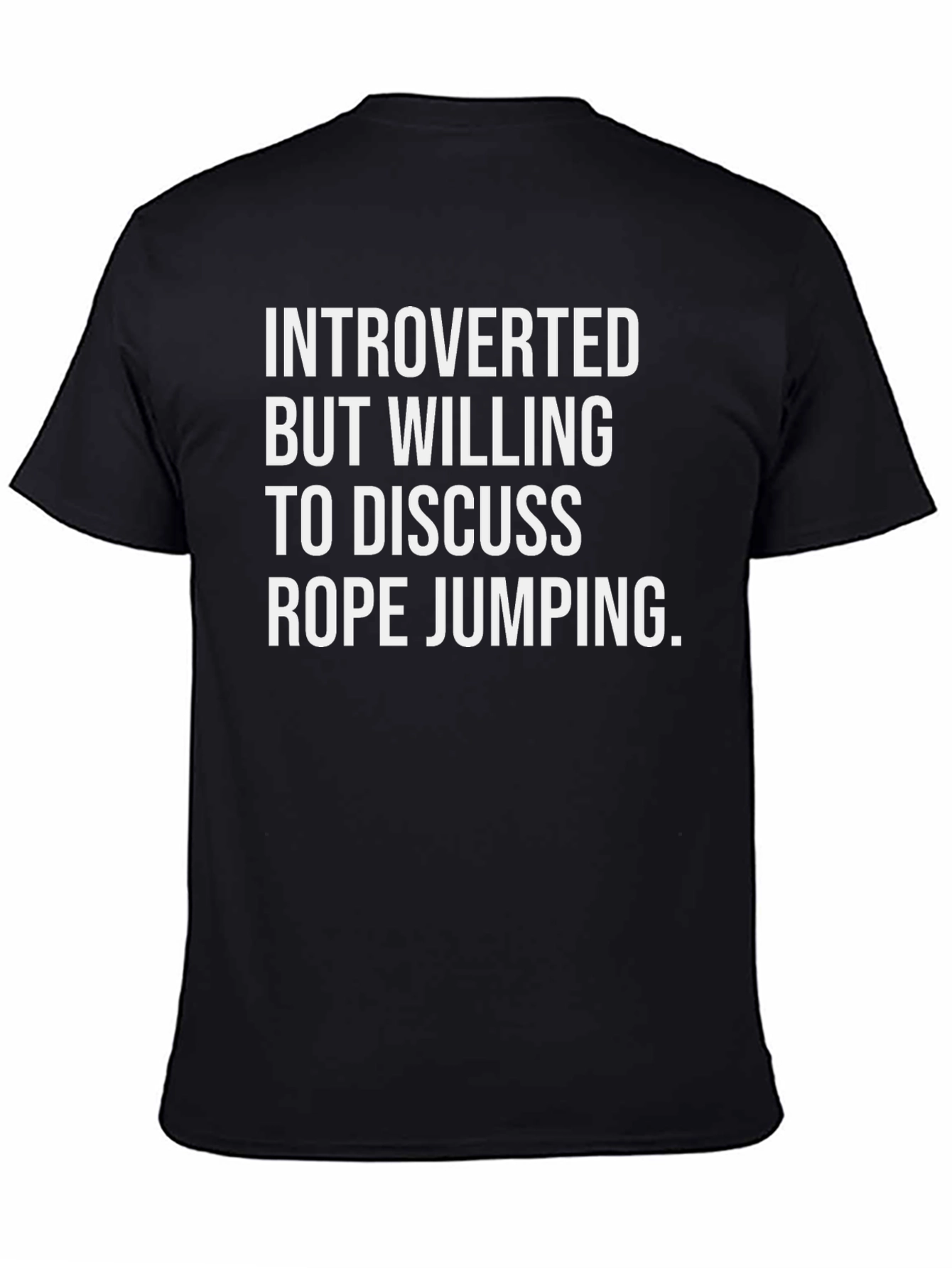 Introverted Rope Jumping T-Shirt - Black