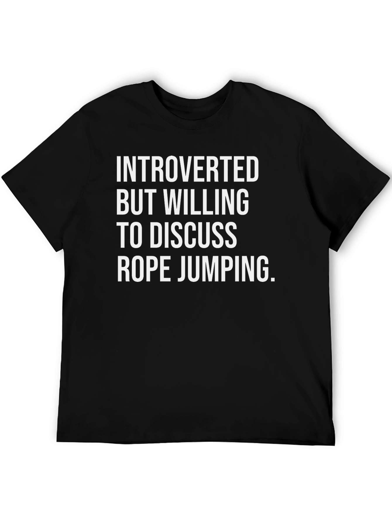 Introverted Rope Jumping T-Shirt - Black