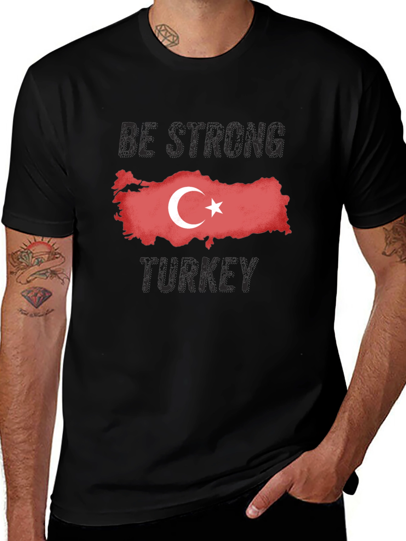 Be Strong Turkey Flag T-Shirt
