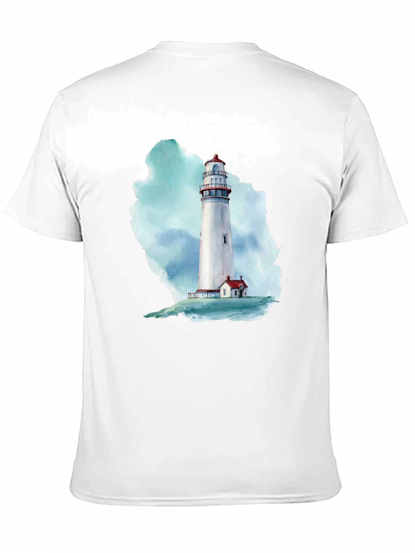 Lighthouse Graphic Print Black T-Shirt