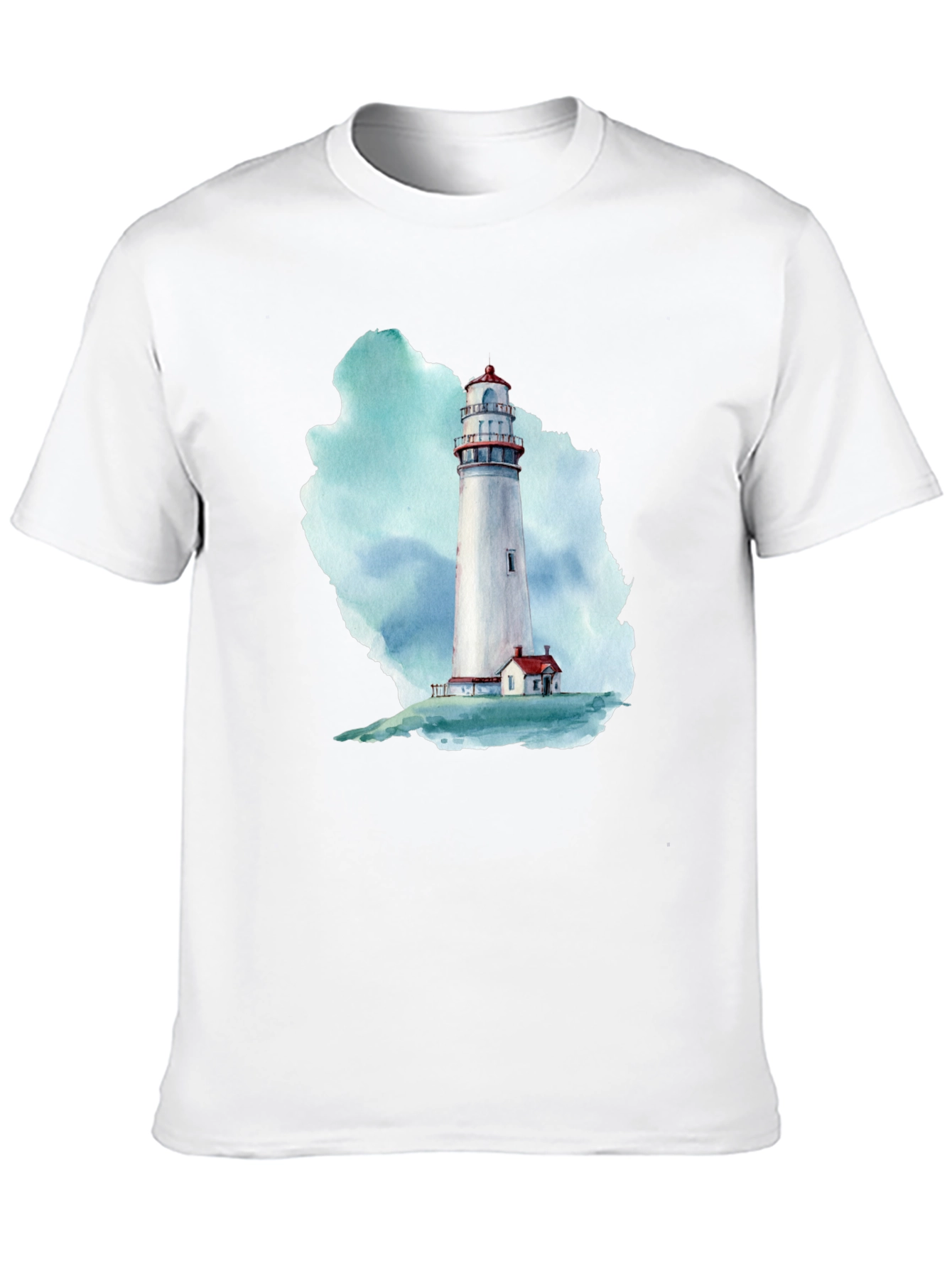 Lighthouse Graphic Print Black T-Shirt
