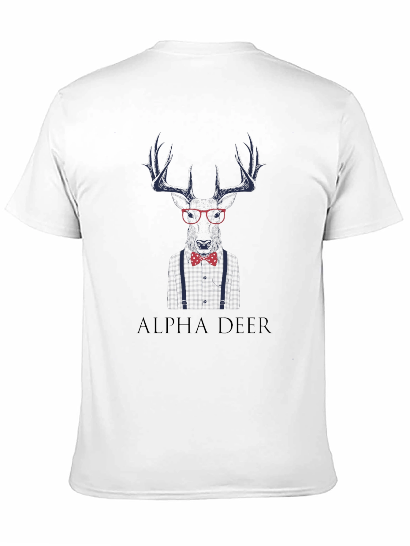 Alpha Deer Graphic T-Shirt - Mens Black Tee