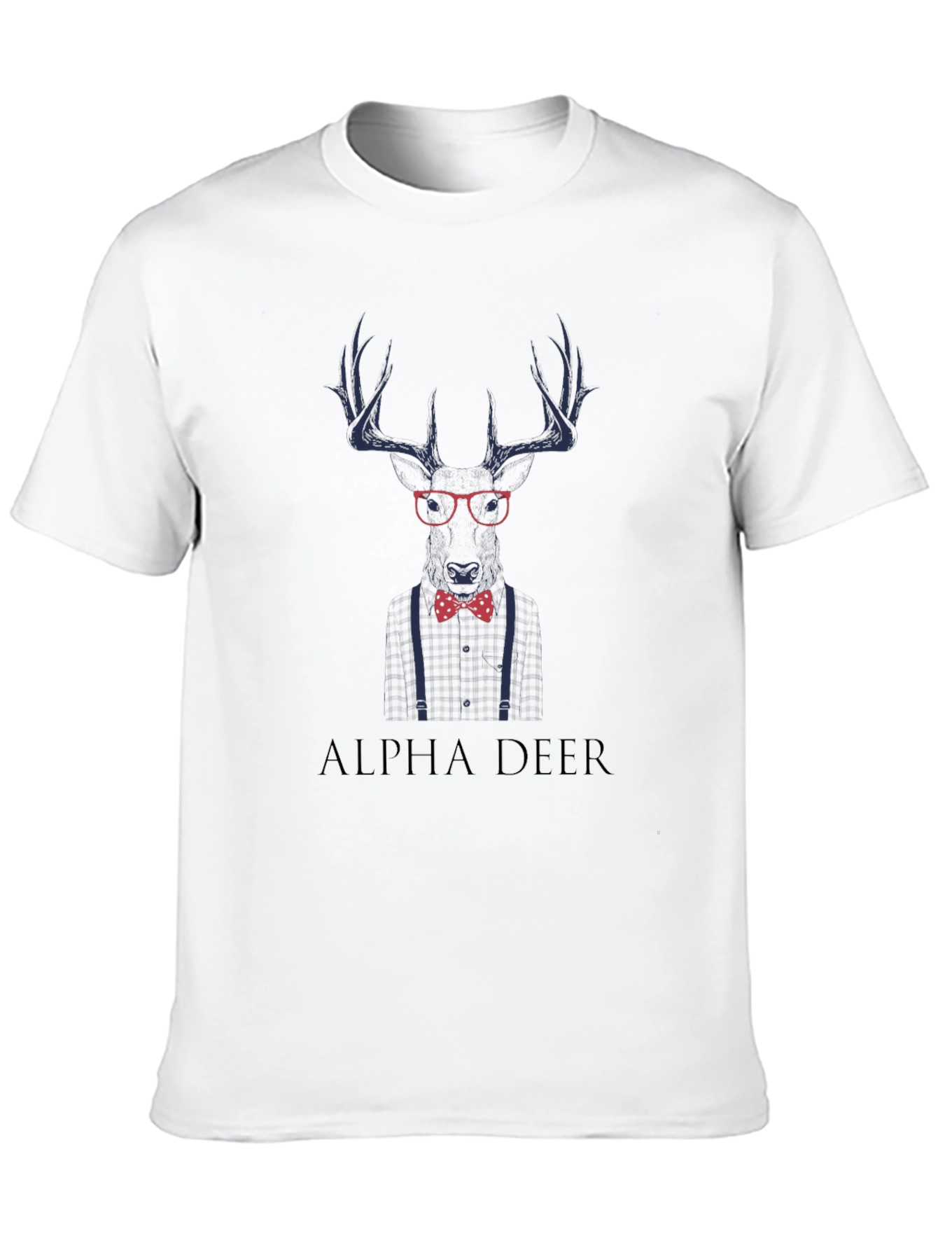 Alpha Deer Graphic T-Shirt - Mens Black Tee