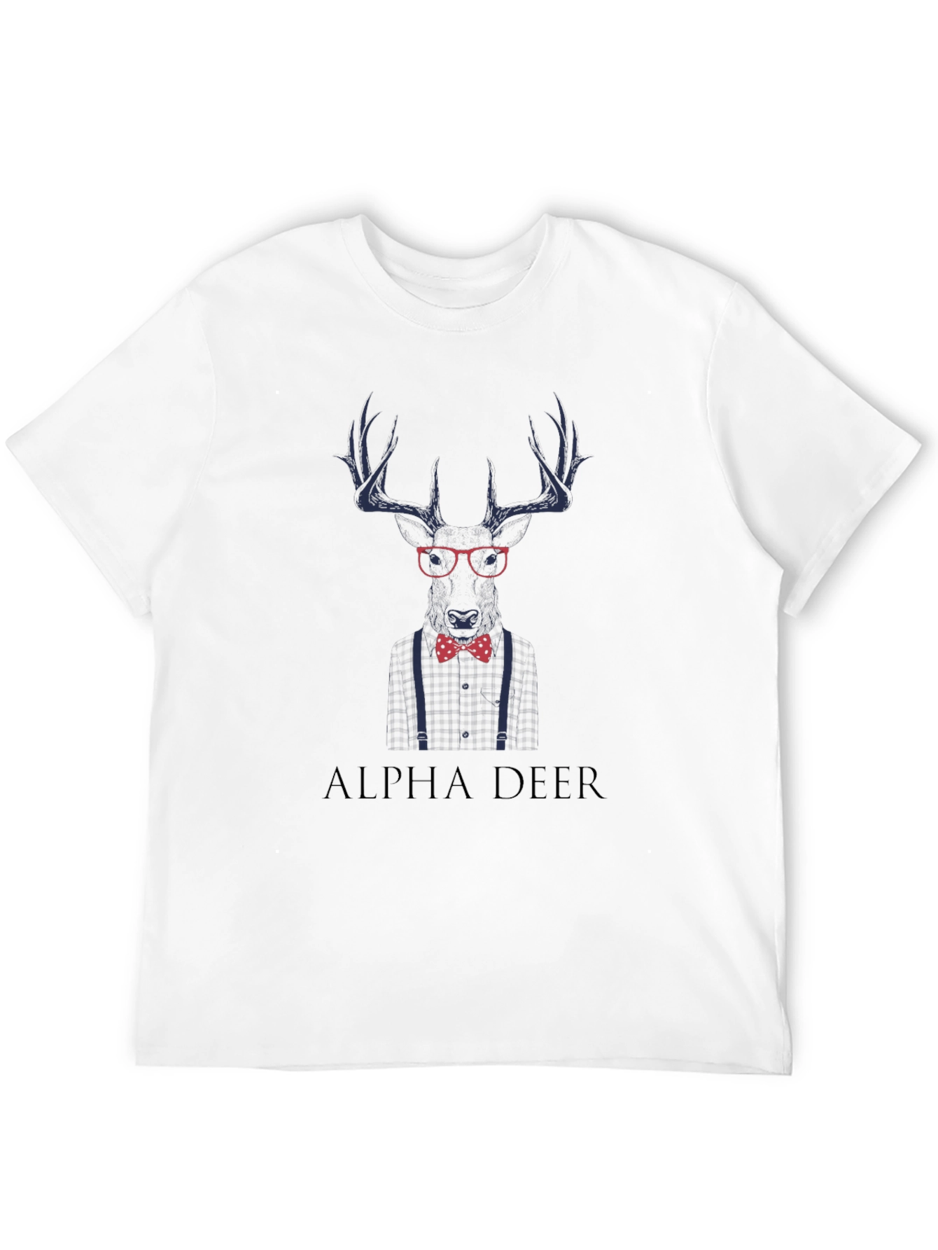 Alpha Deer Graphic T-Shirt - Mens Black Tee