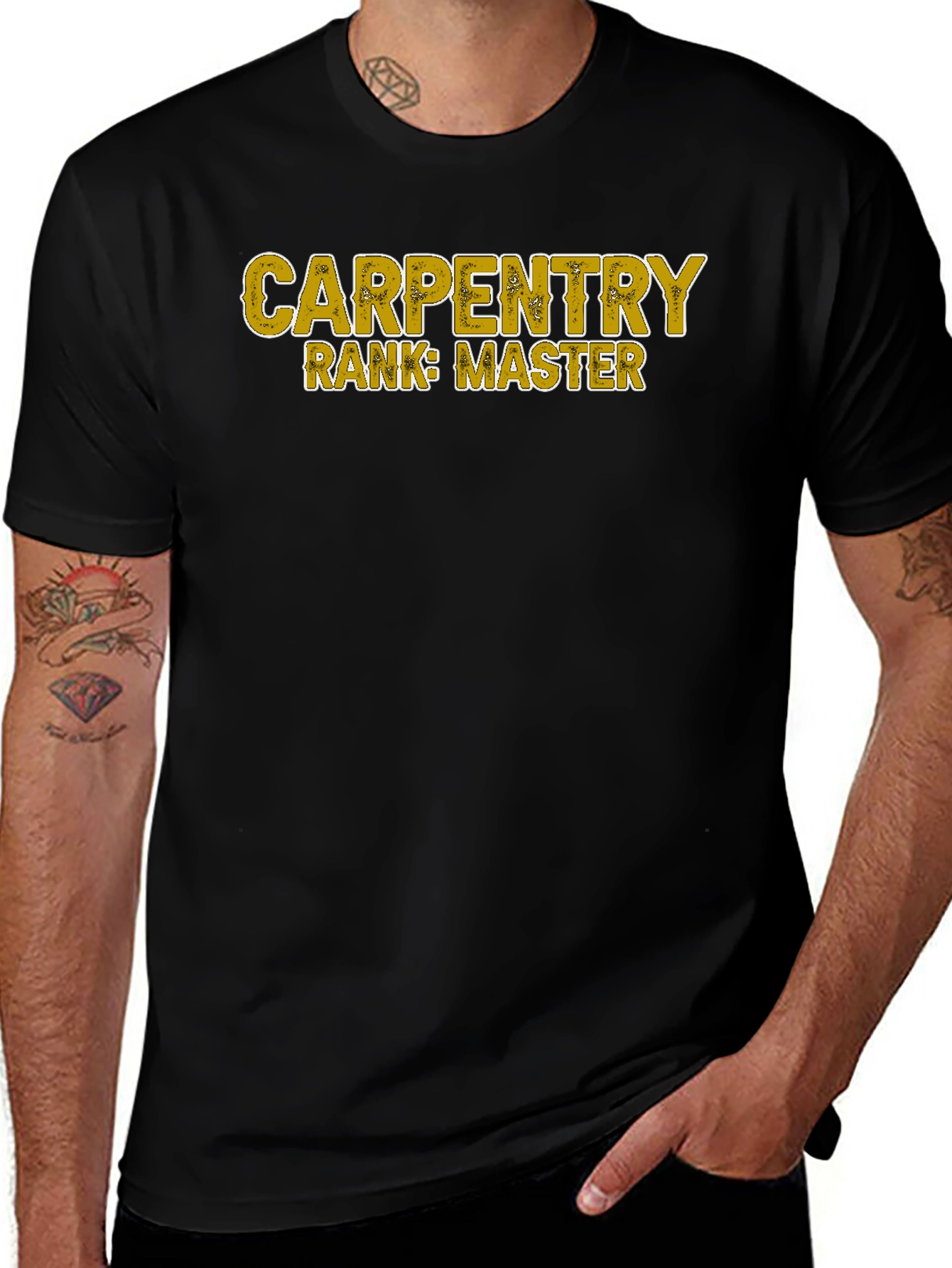 Carpentry Rank Master Black T-Shirt