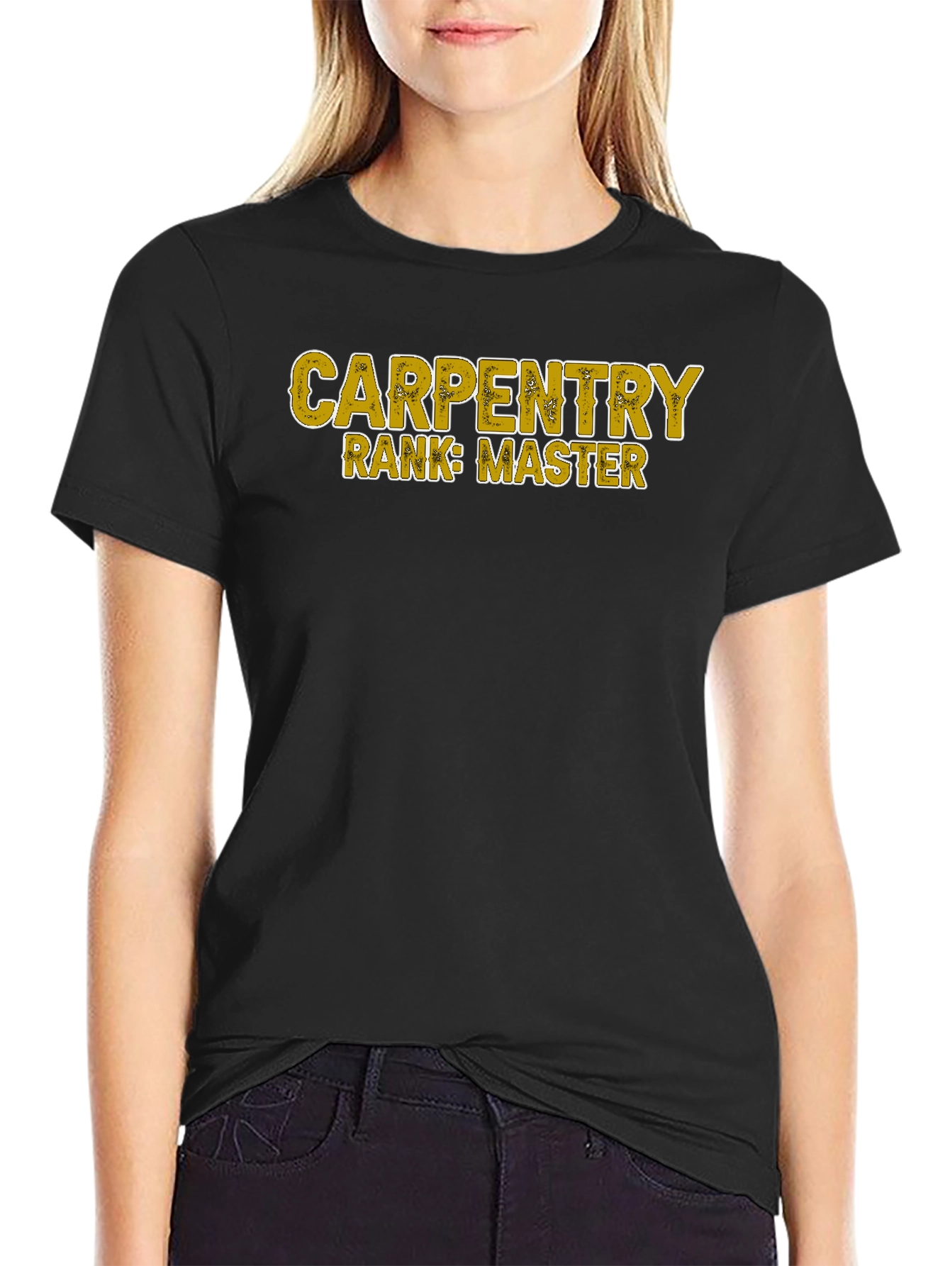 Carpentry Rank Master Black T-Shirt