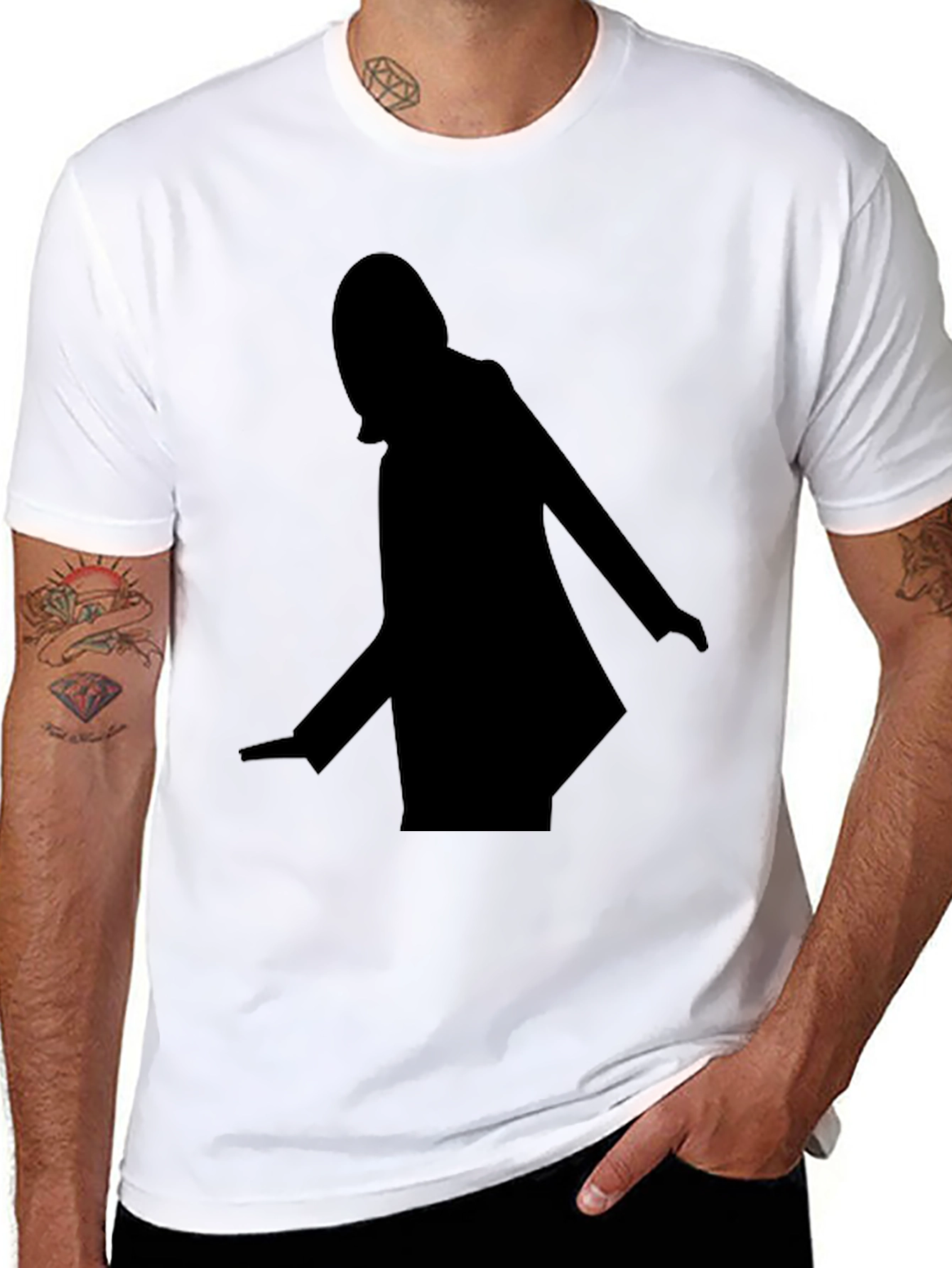 Silhouette Graphic Black T-Shirt
