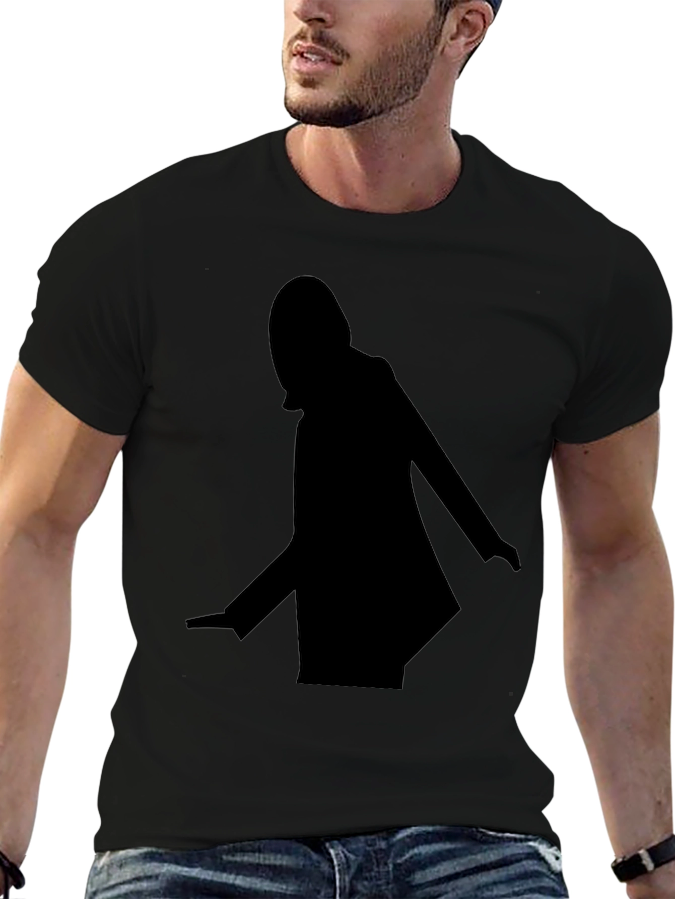 Silhouette Graphic Black T-Shirt
