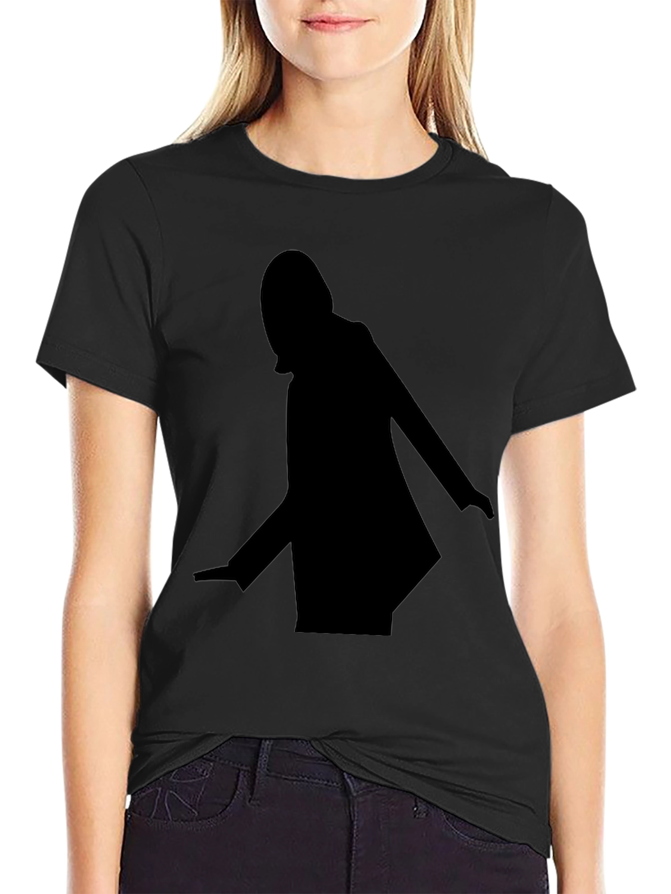 Silhouette Graphic Black T-Shirt