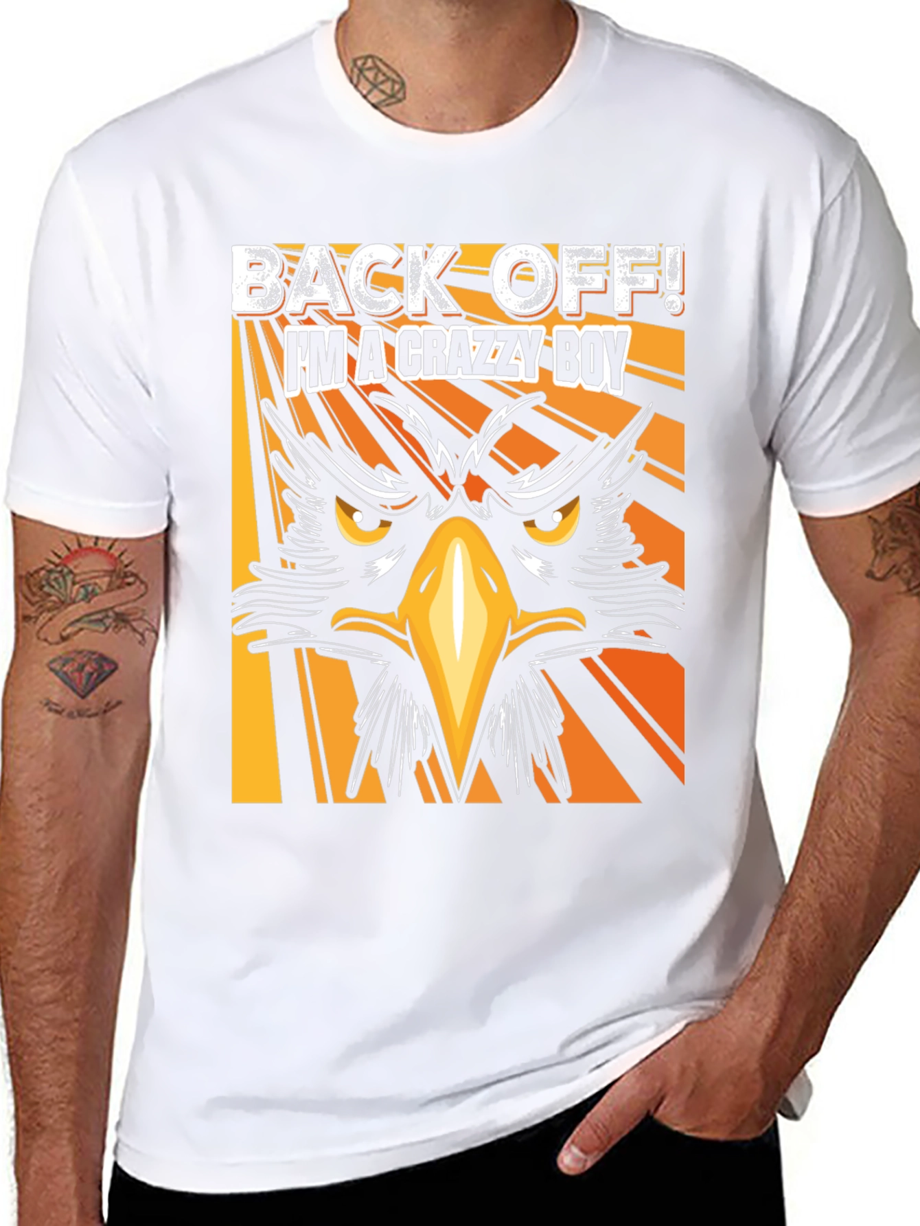 Crazy Boy Graphic T-Shirt - Black Tee