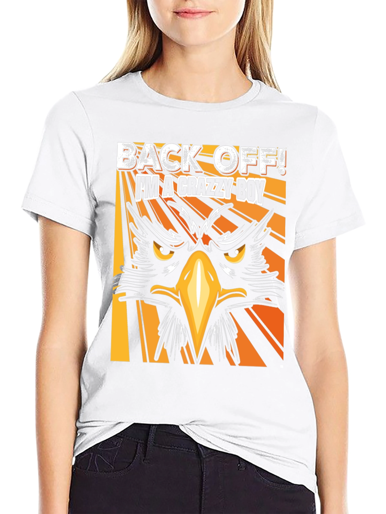 Crazy Boy Graphic T-Shirt - Black Tee