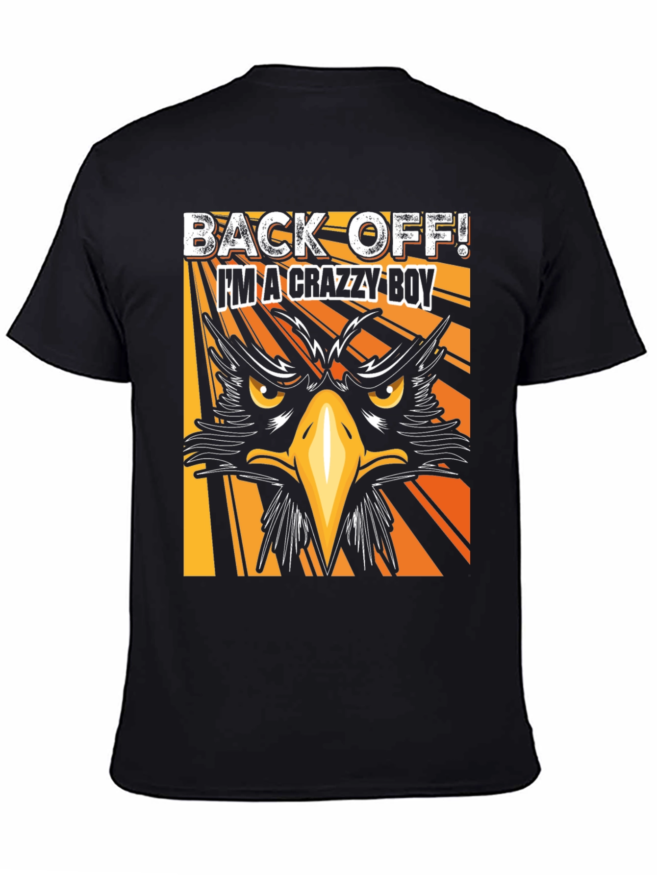 Crazy Boy Graphic T-Shirt - Black Tee