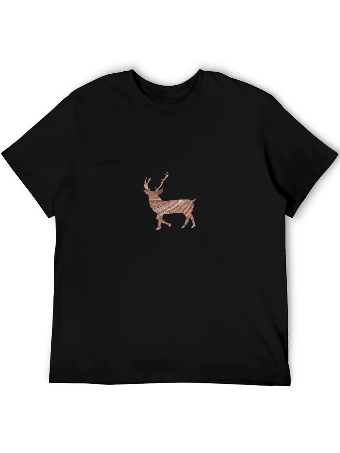 Deer Graphic Black T-Shirt