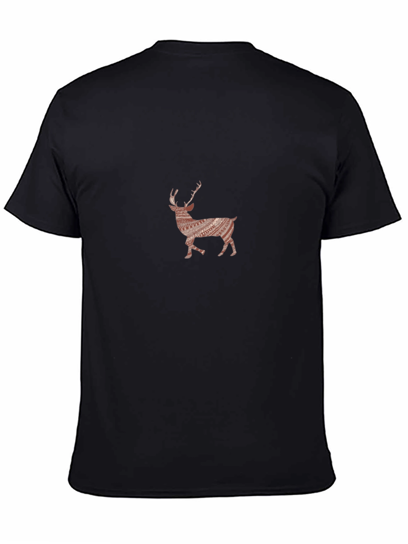 Deer Graphic Black T-Shirt