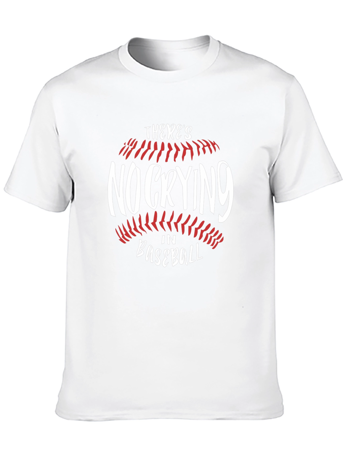 No Crying in Baseball Black Graphic Tee