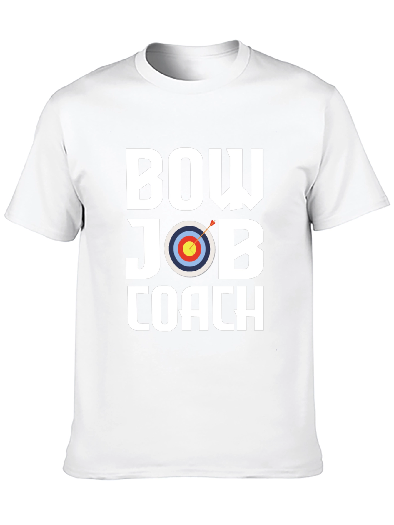 Bow Job Coach Graphic Tee - Archery Target T-Shirt
