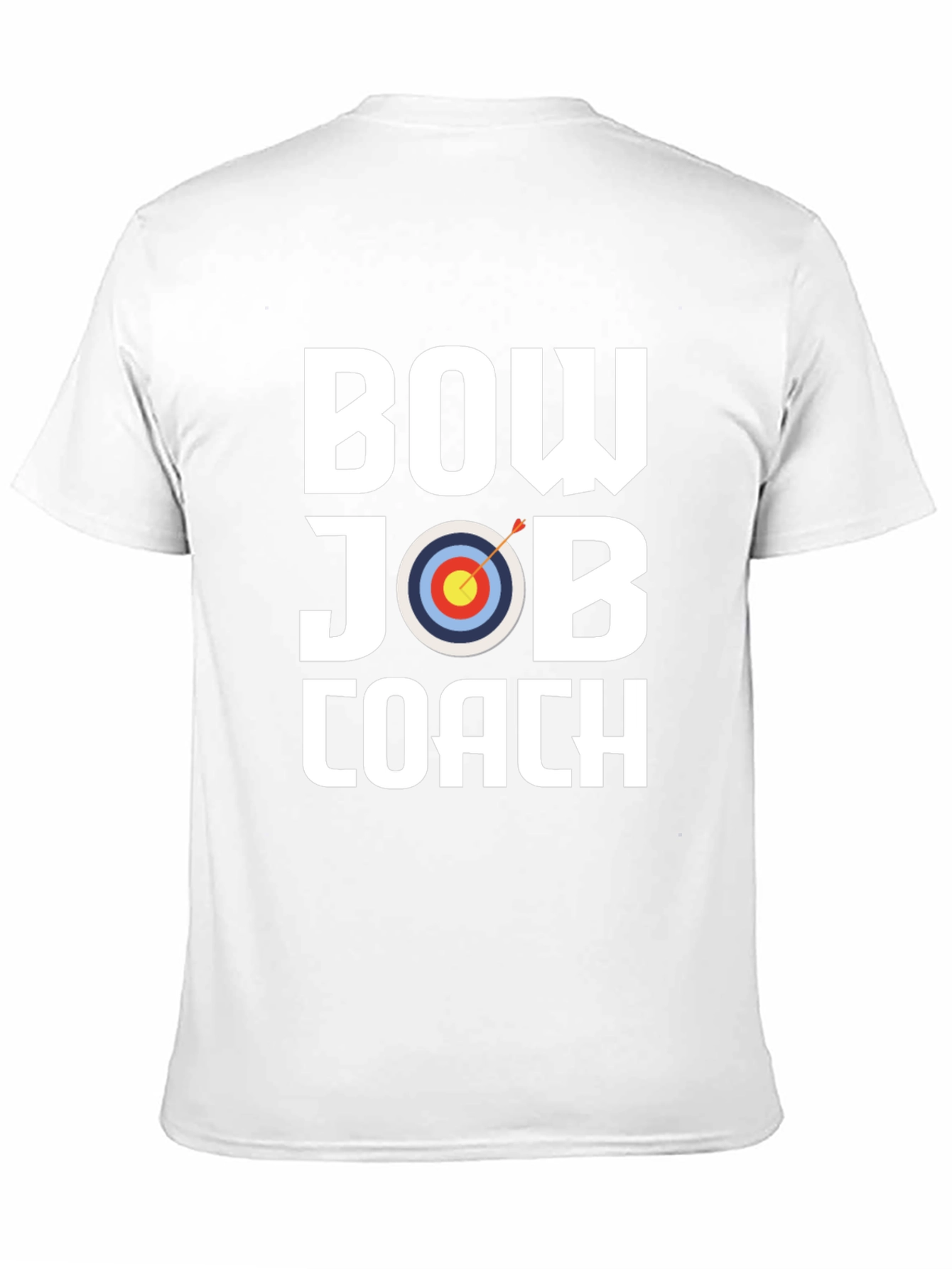 Bow Job Coach Graphic Tee - Archery Target T-Shirt