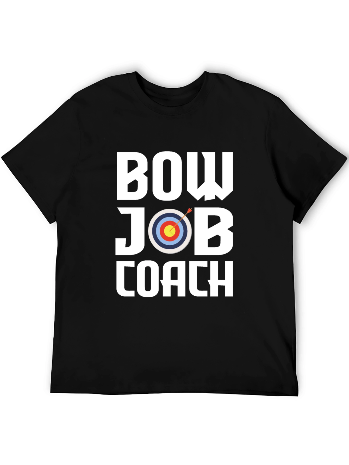 Bow Job Coach Graphic Tee - Archery Target T-Shirt