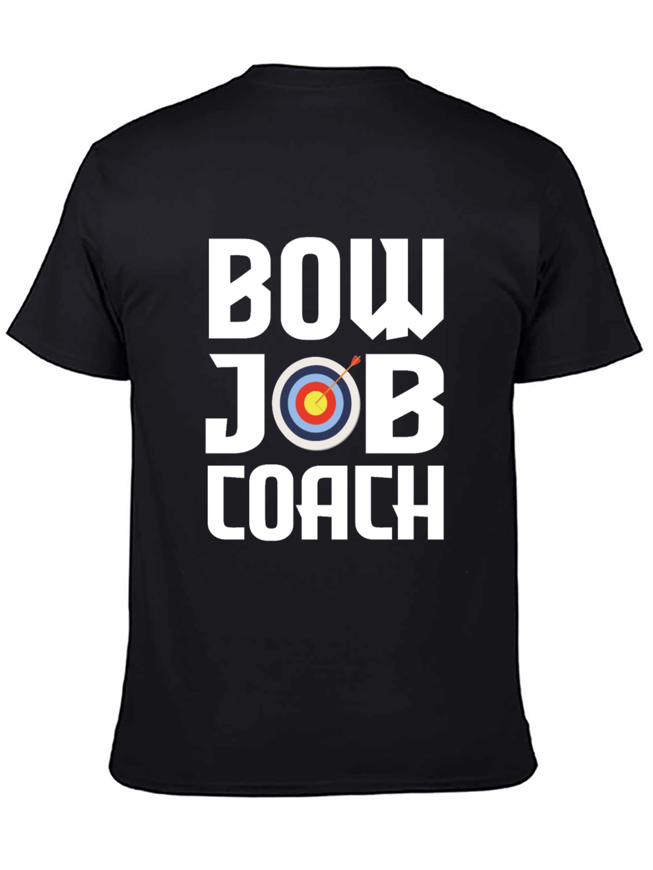 Bow Job Coach Graphic Tee - Archery Target T-Shirt