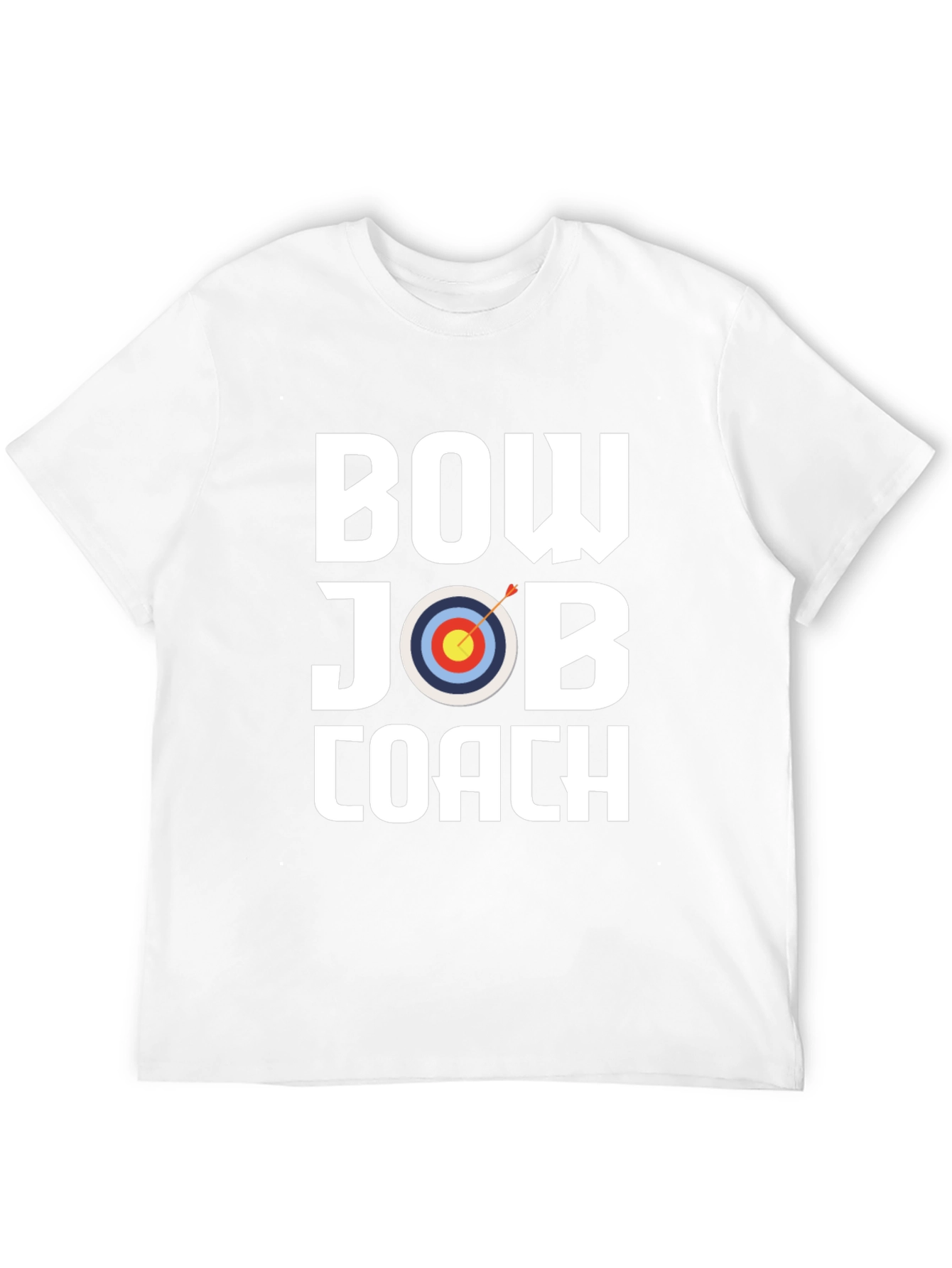 Bow Job Coach Graphic Tee - Archery Target T-Shirt