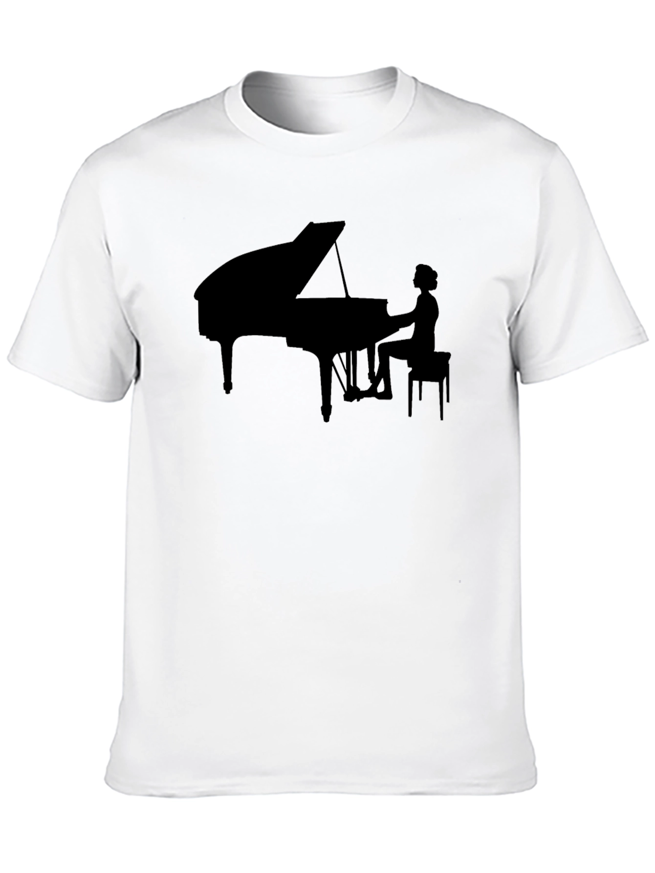 Piano Player Graphic Tee - Black T-Shirt