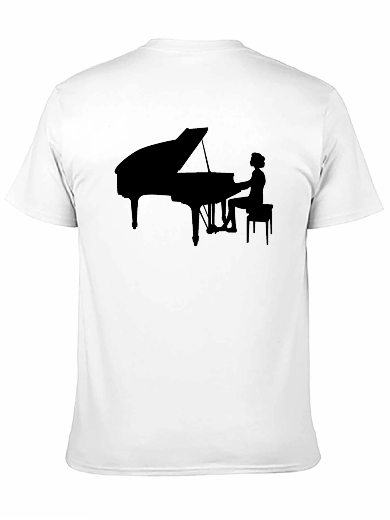Piano Player Graphic Tee - Black T-Shirt