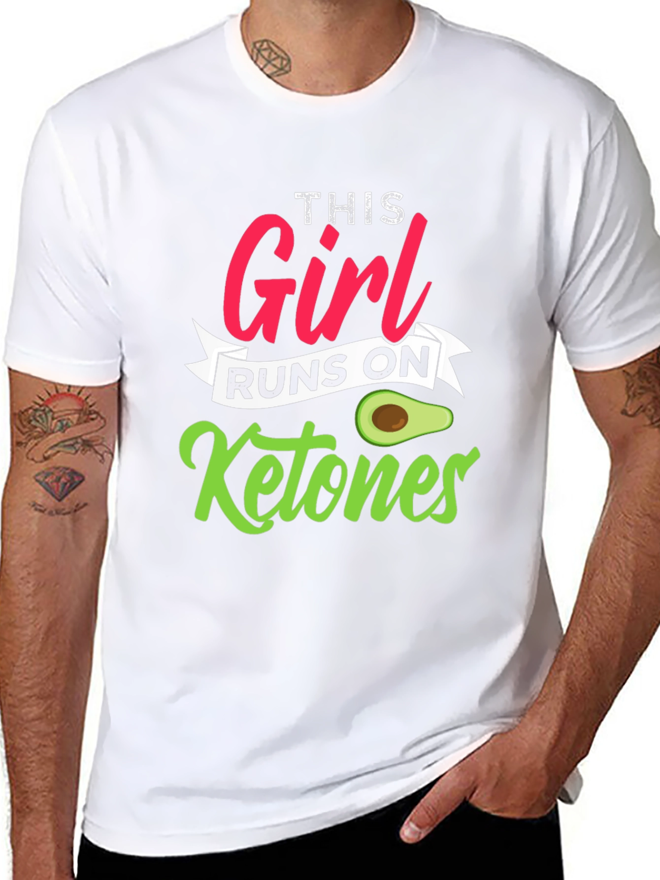 This Girl Runs On Ketones Black T-Shirt