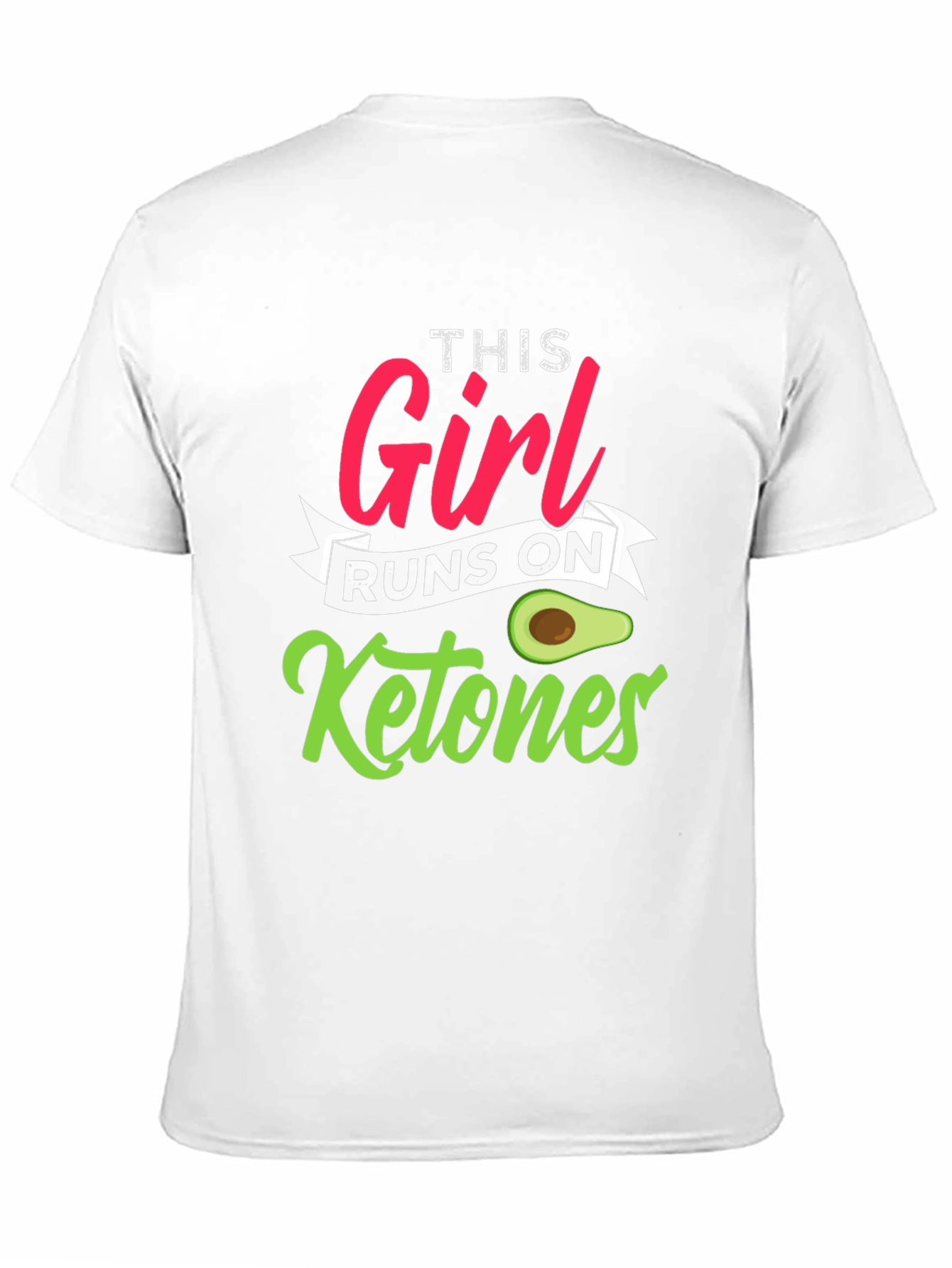 This Girl Runs On Ketones Black T-Shirt