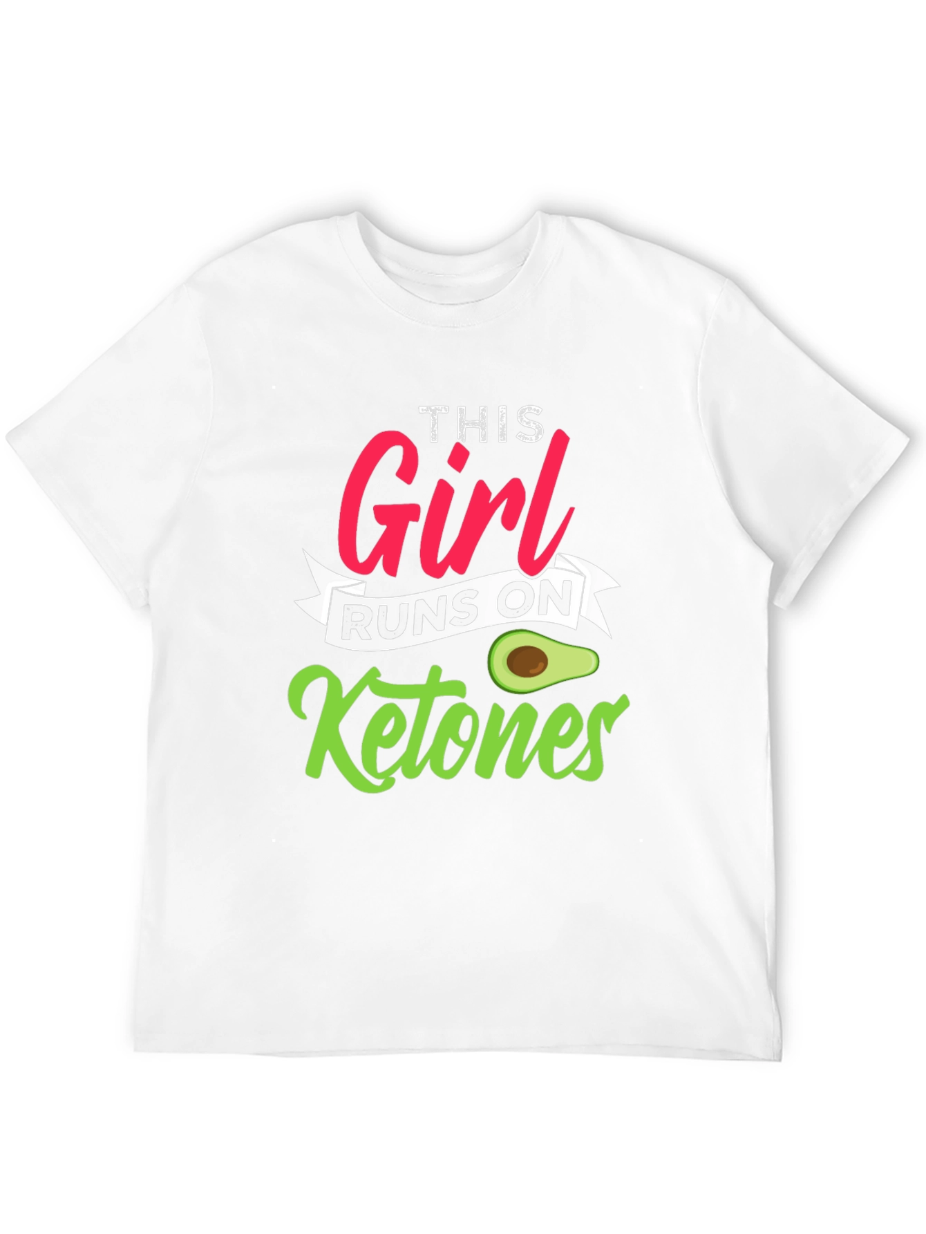 This Girl Runs On Ketones Black T-Shirt