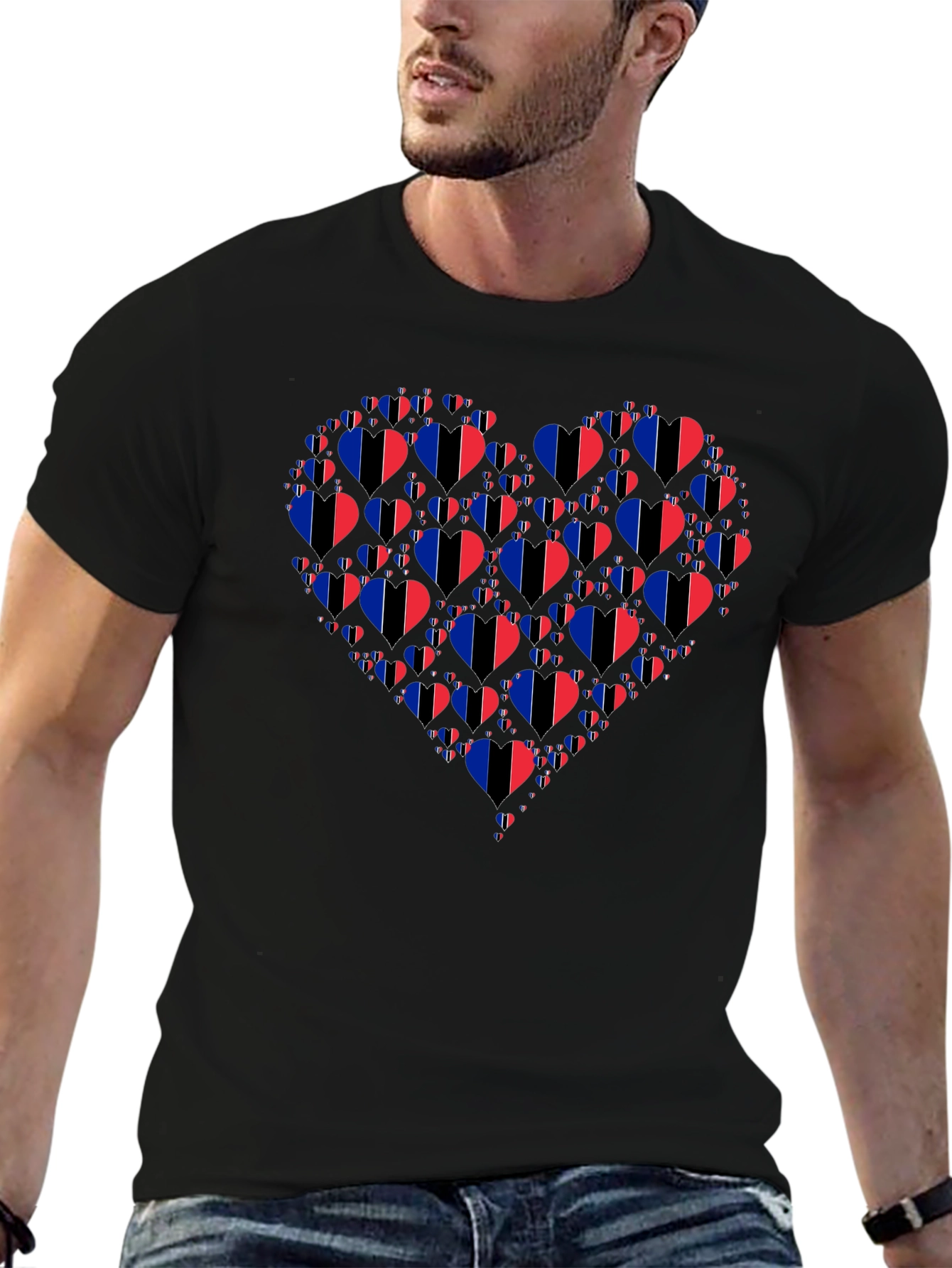 Heart of Flags T-Shirt - Unique Graphic Tee
