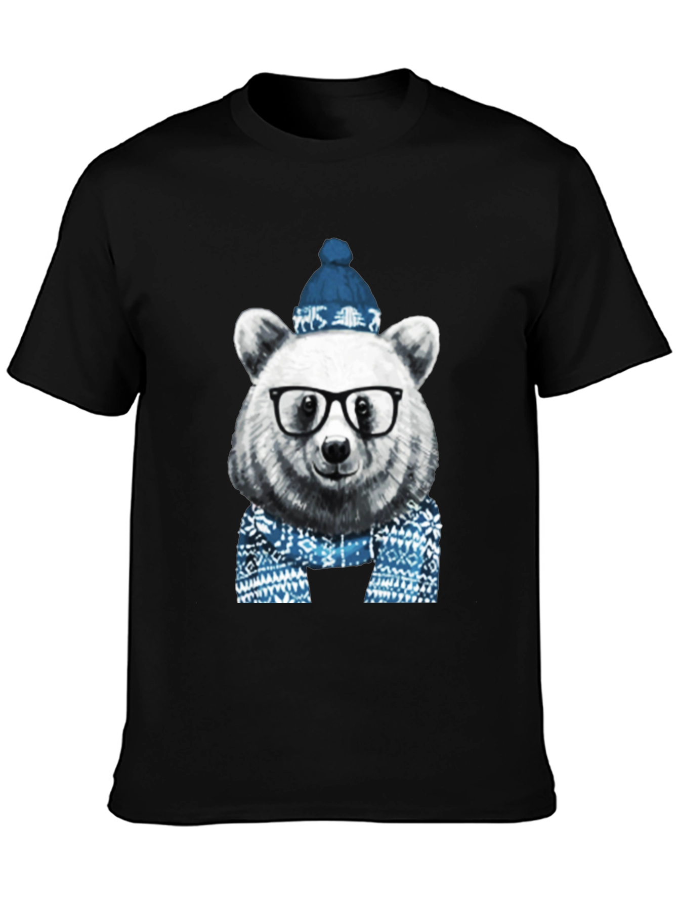 Bear with Glasses T-Shirt - Winter Edition