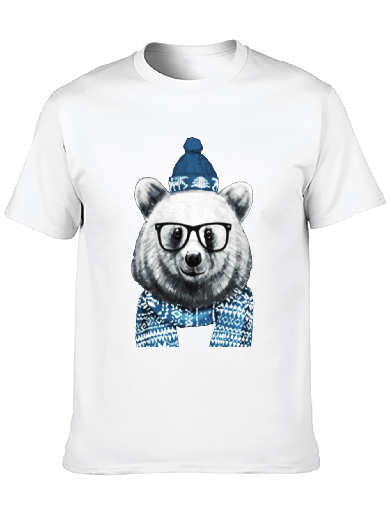 Bear with Glasses T-Shirt - Winter Edition