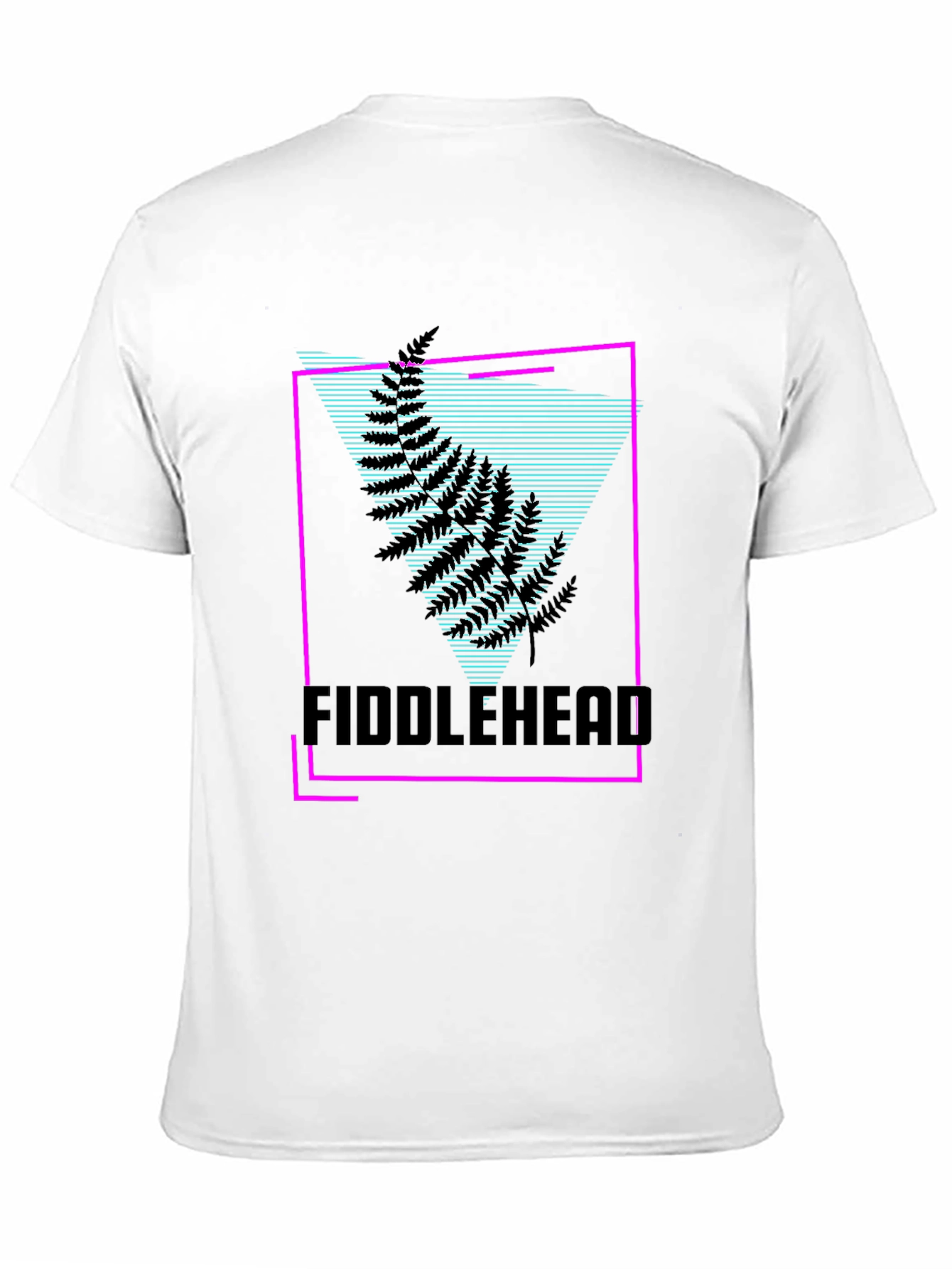 Fiddlehead Graphic T-Shirt - Retro Synthwave Design