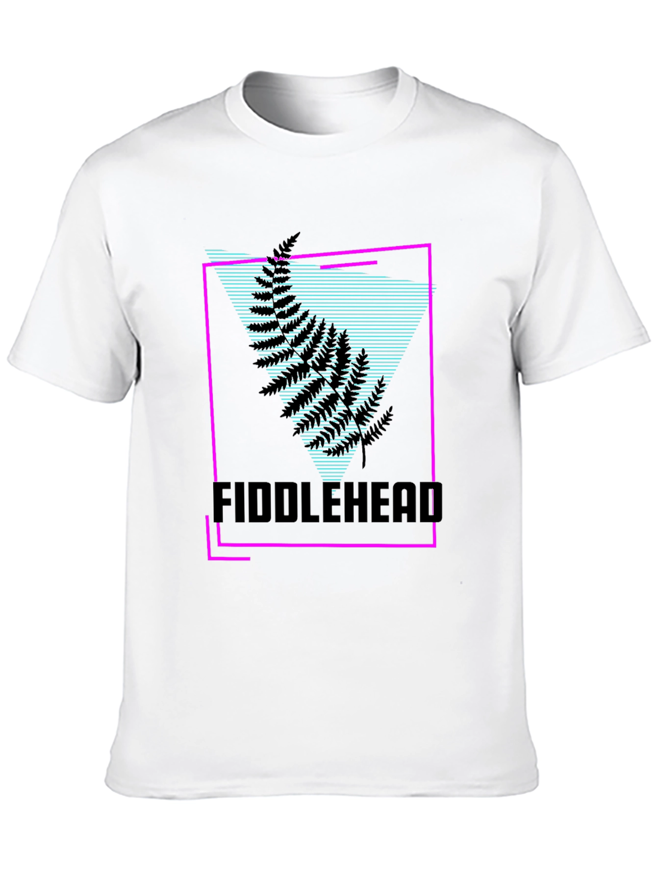 Fiddlehead Graphic T-Shirt - Retro Synthwave Design