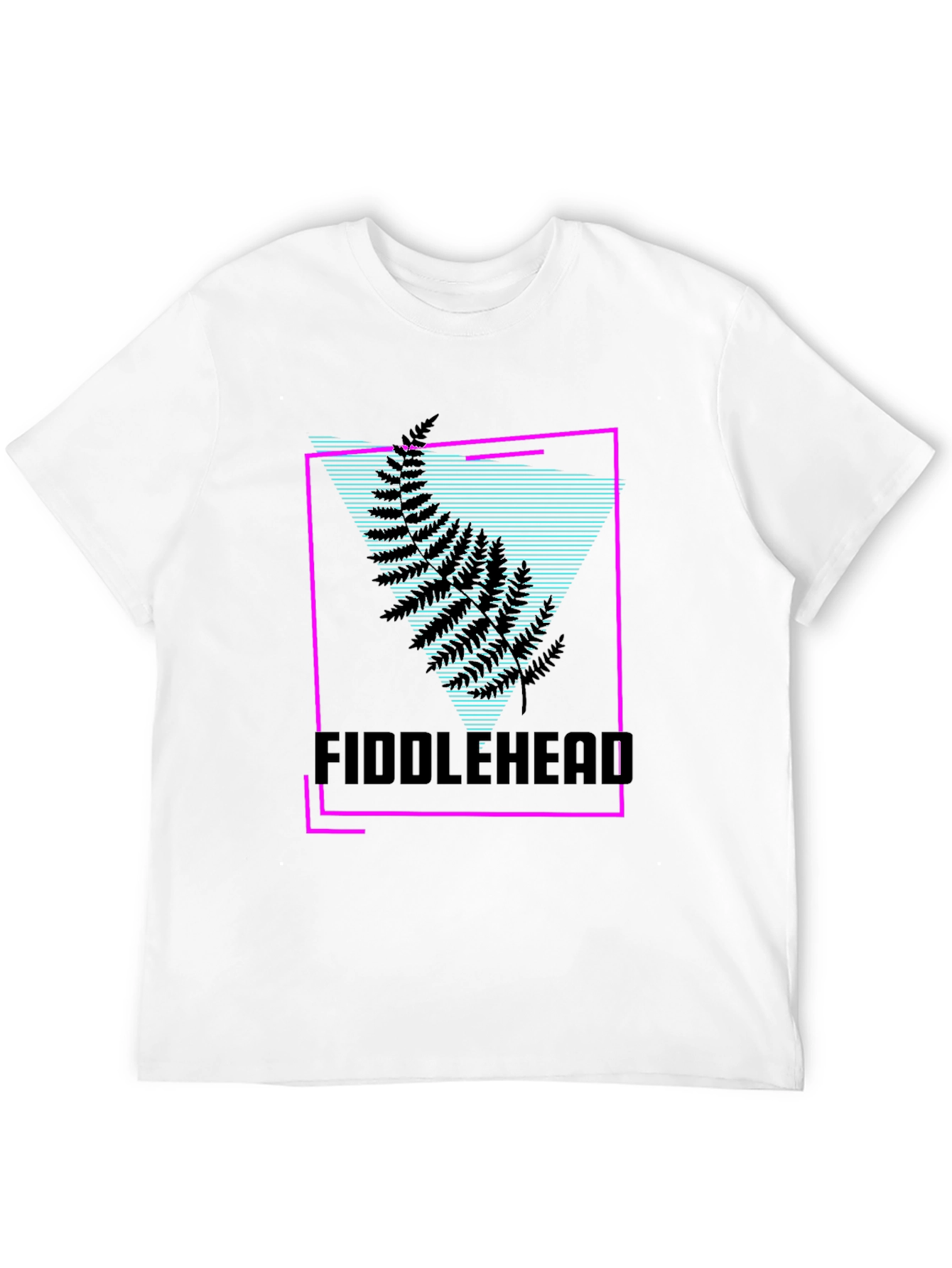 Fiddlehead Graphic T-Shirt - Retro Synthwave Design