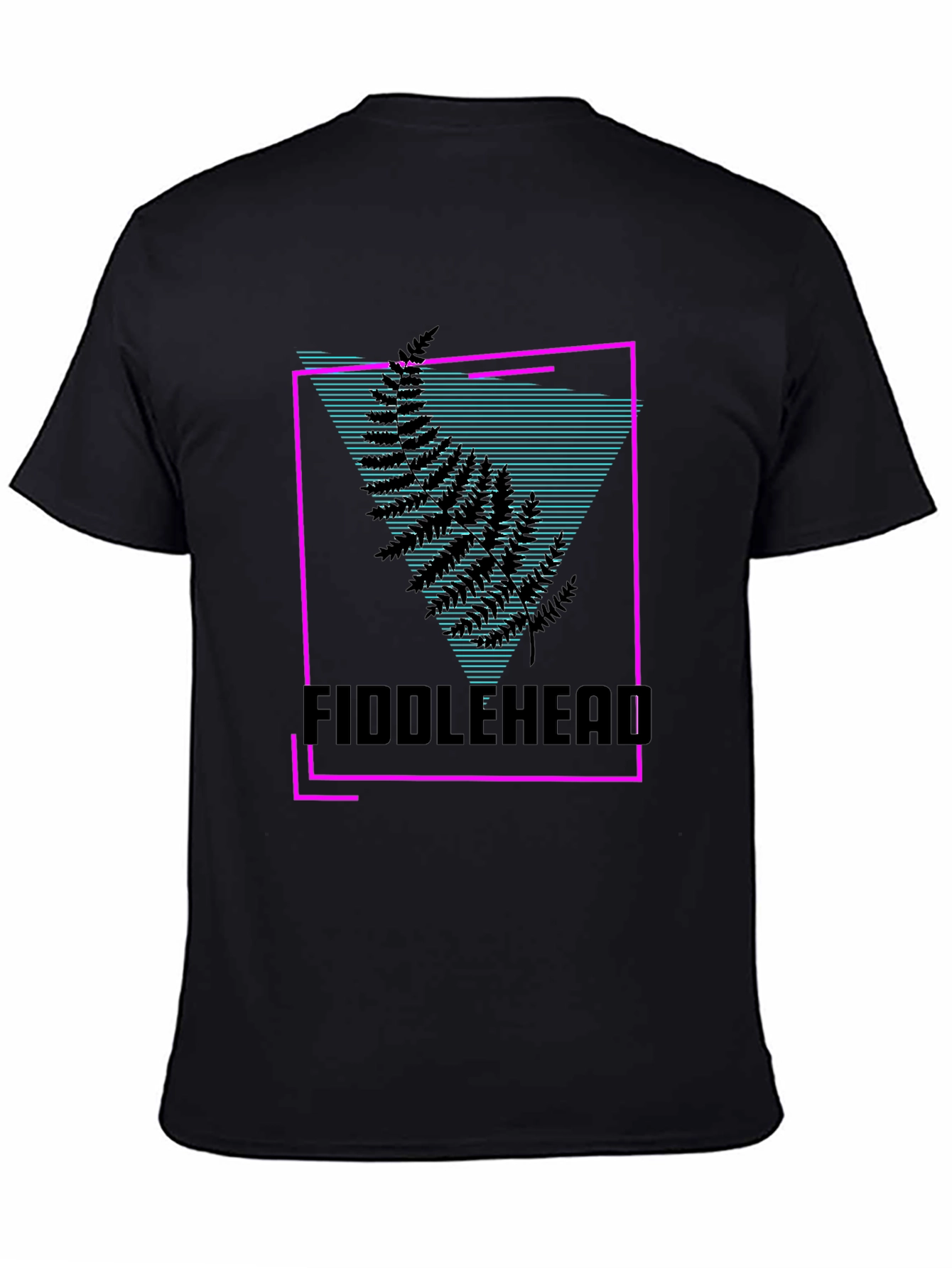 Fiddlehead Graphic T-Shirt - Retro Synthwave Design